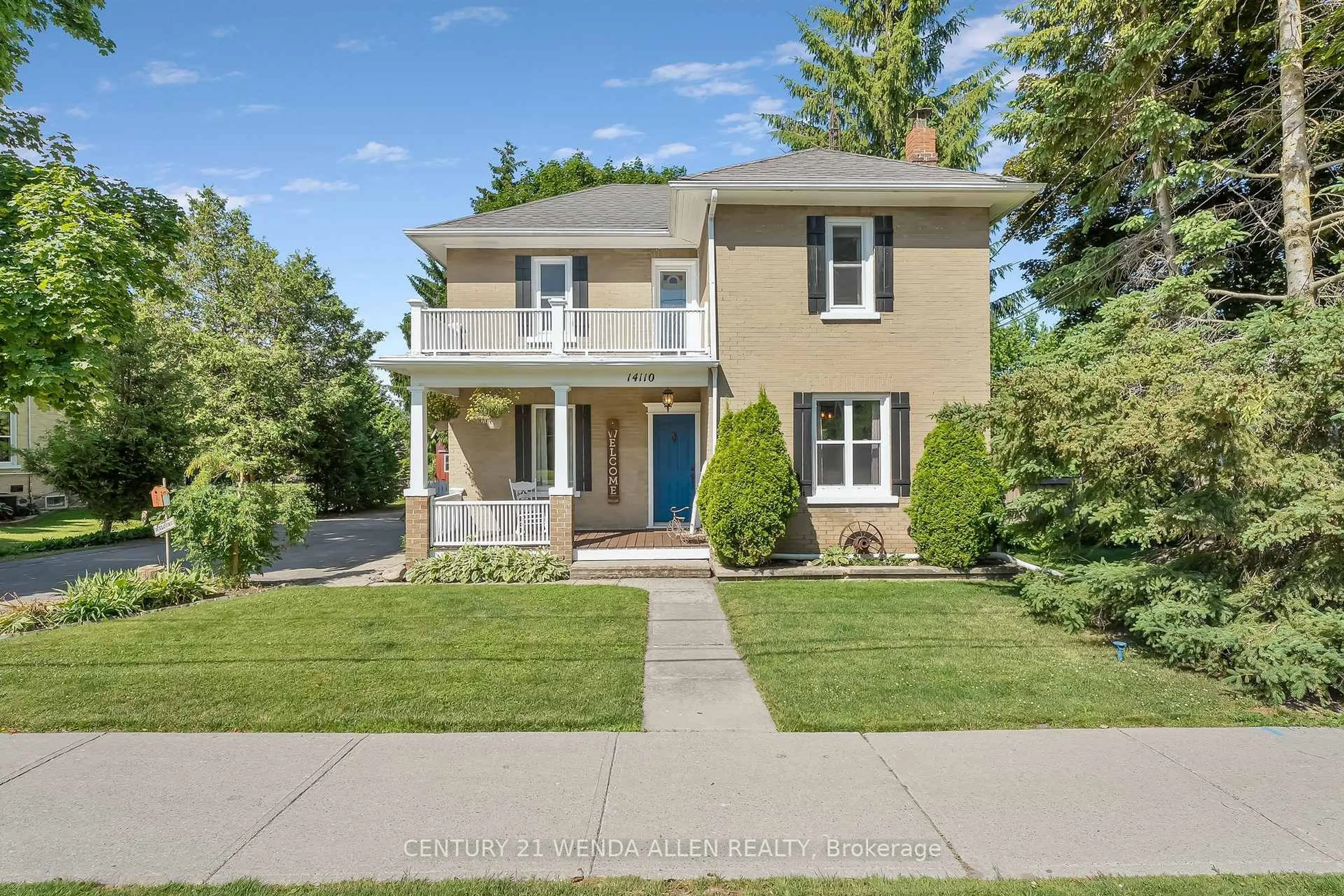 Home with brick exterior material, street for 14110 Old Scugog Rd, Scugog Ontario L0B 1B0