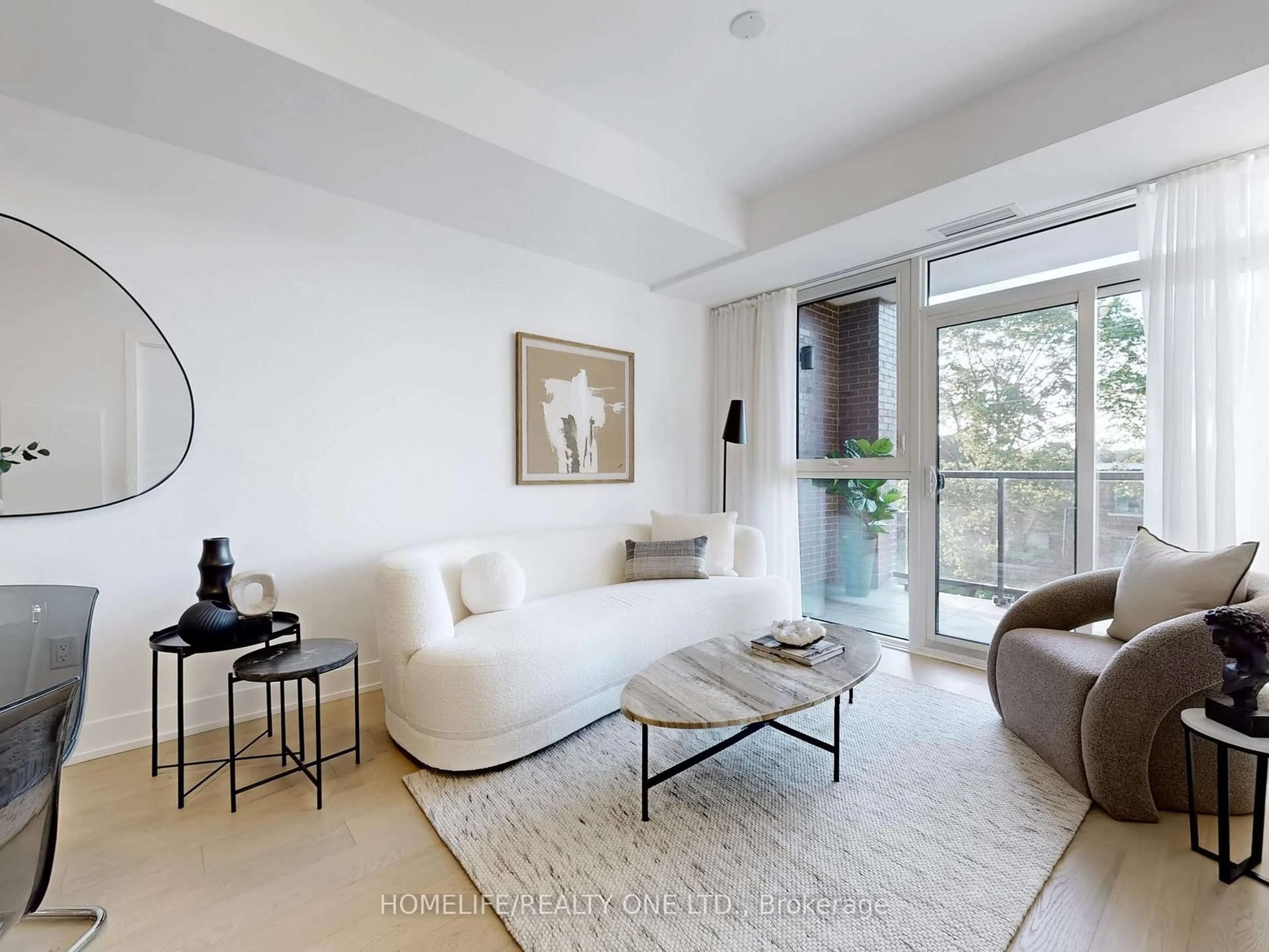 Living room with furniture, unknown for 1331 Queen St #402, Toronto Ontario M4L 0B1