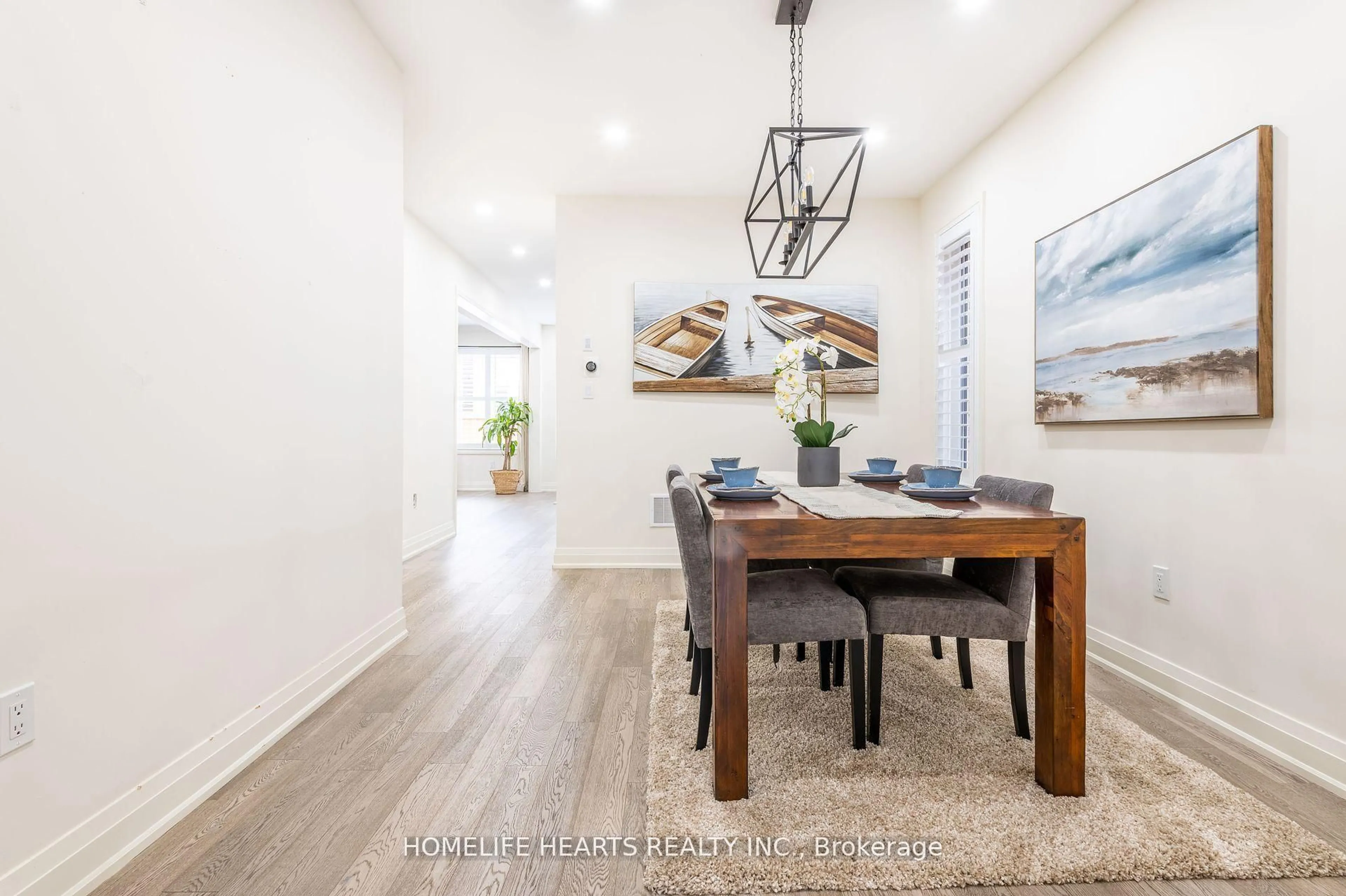 Dining room, wood/laminate floor for 21 Hassard Short Lane, Ajax Ontario L1S 0G4