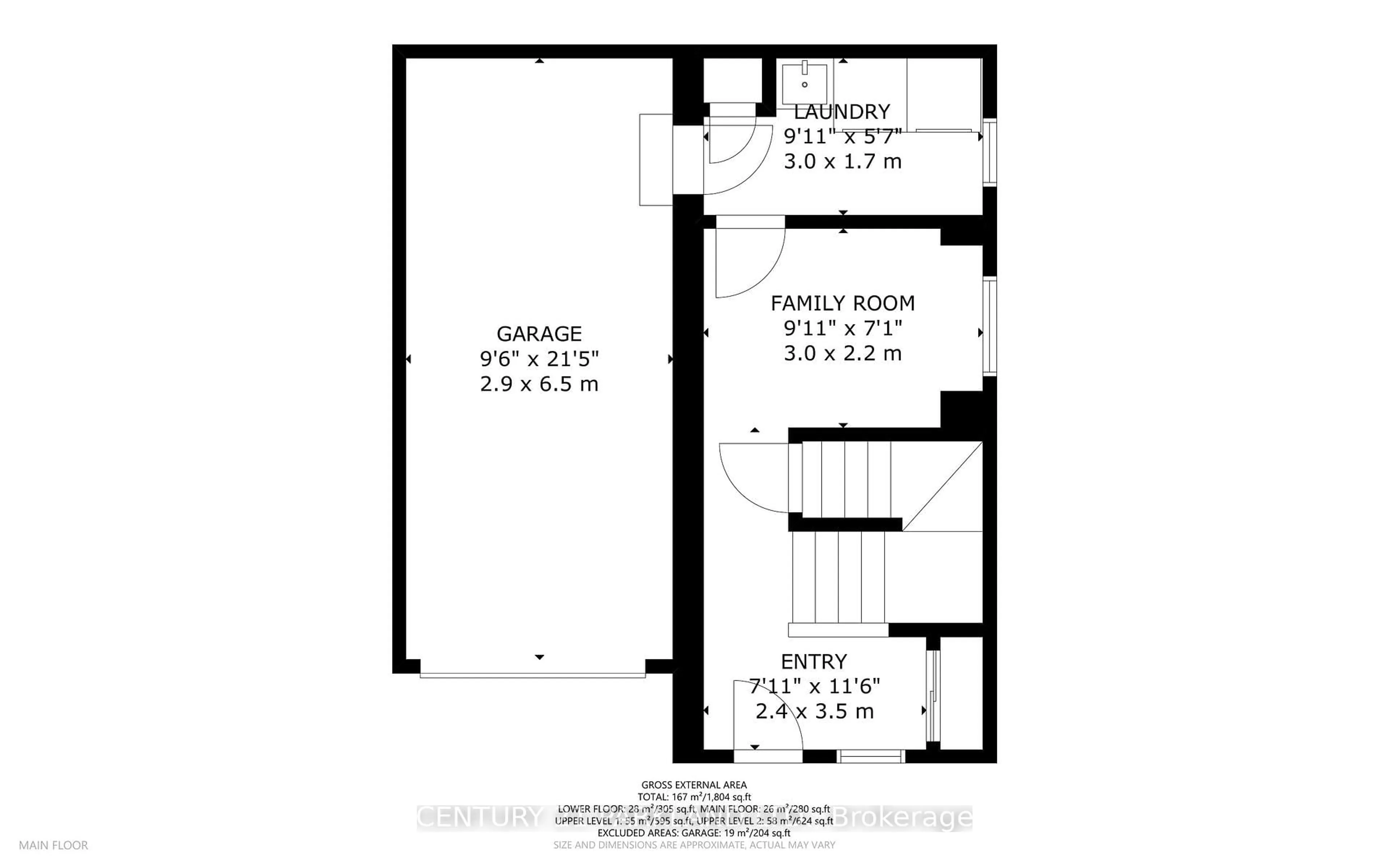Floor plan for 21 Webbford St, Ajax Ontario L1S 0A8