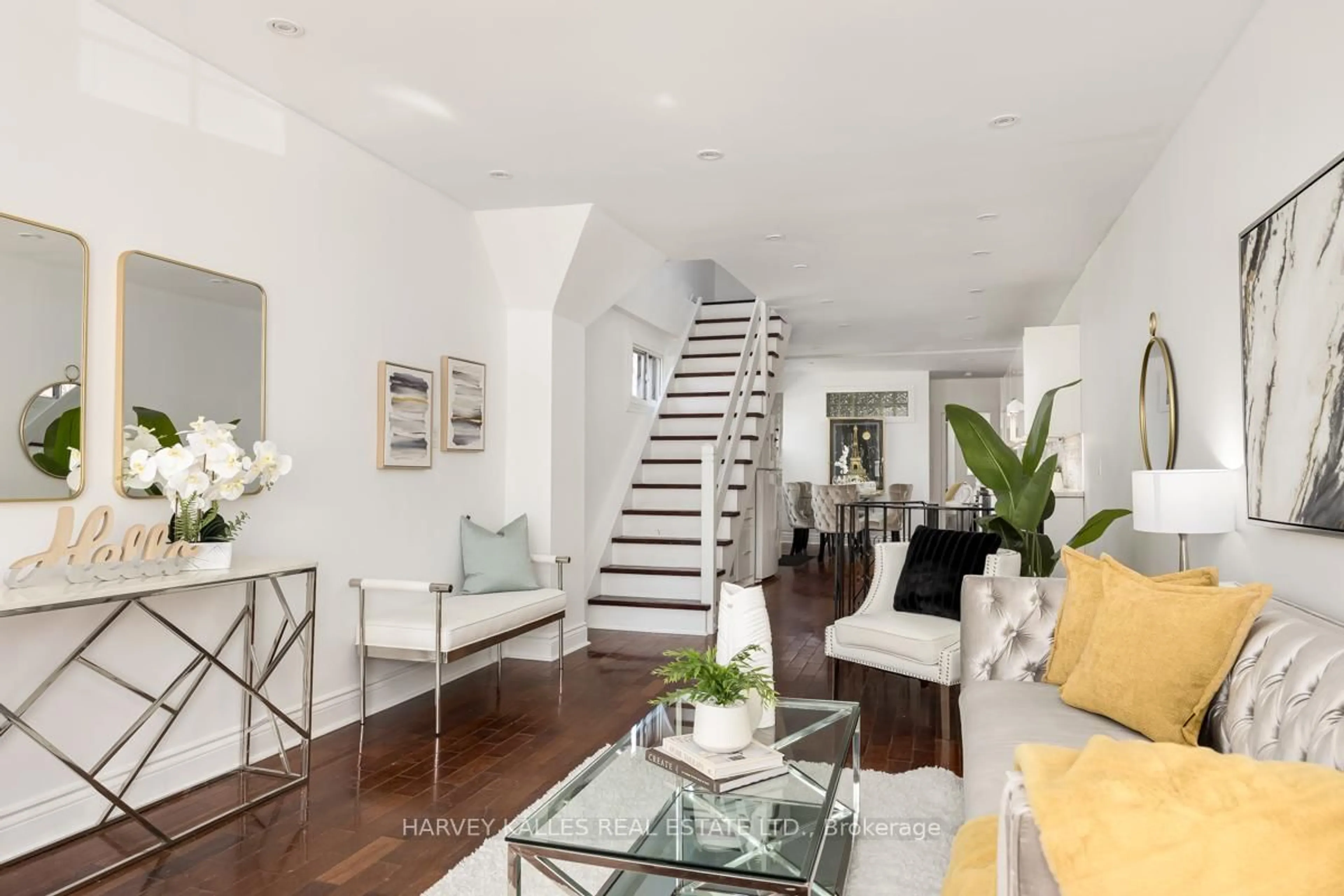 Living room with furniture, unknown for 256 Sammon Ave, Toronto Ontario M4J 1Z7