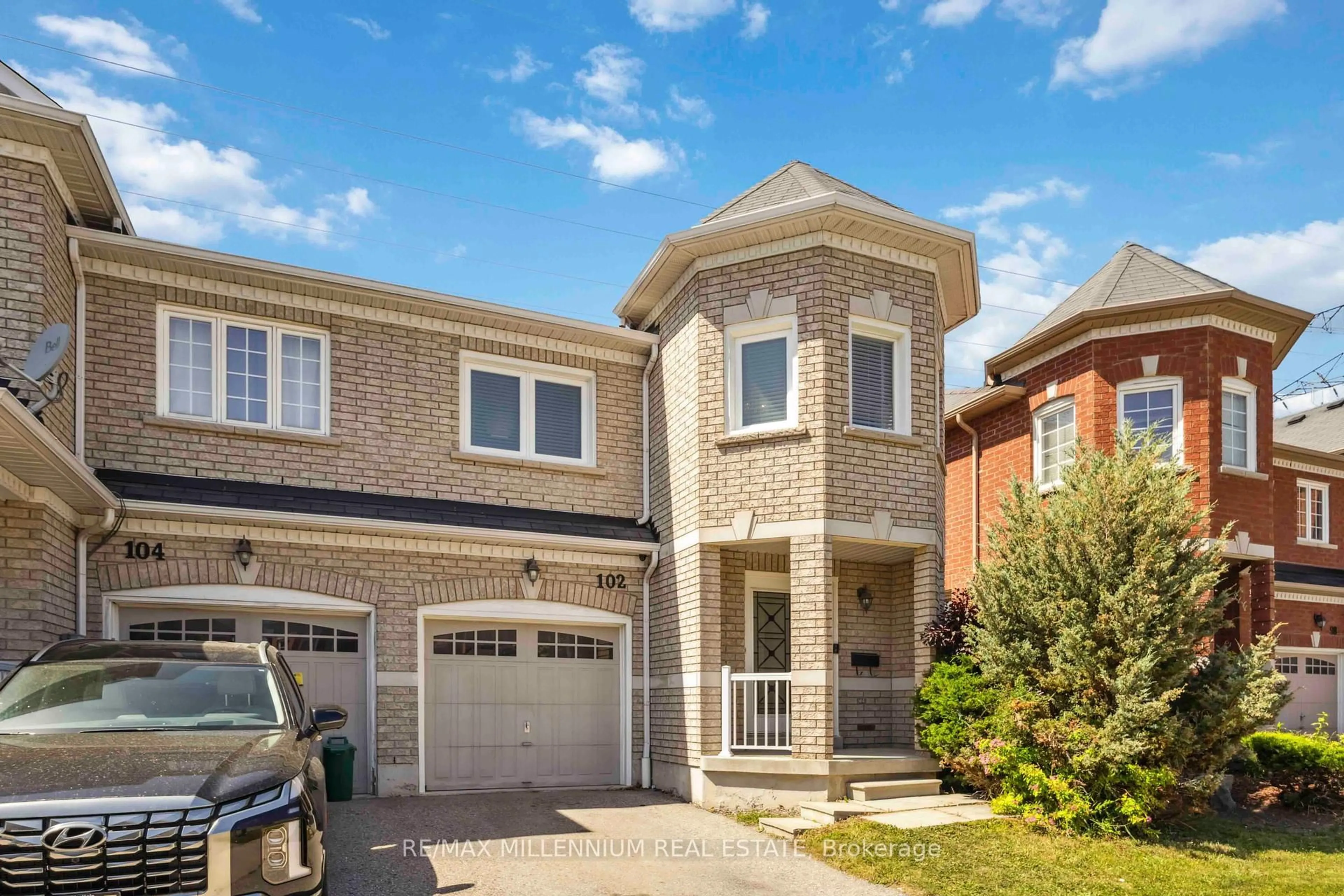 Home with brick exterior material, street for 102 Atherton Ave, Ajax Ontario L1T 0L2