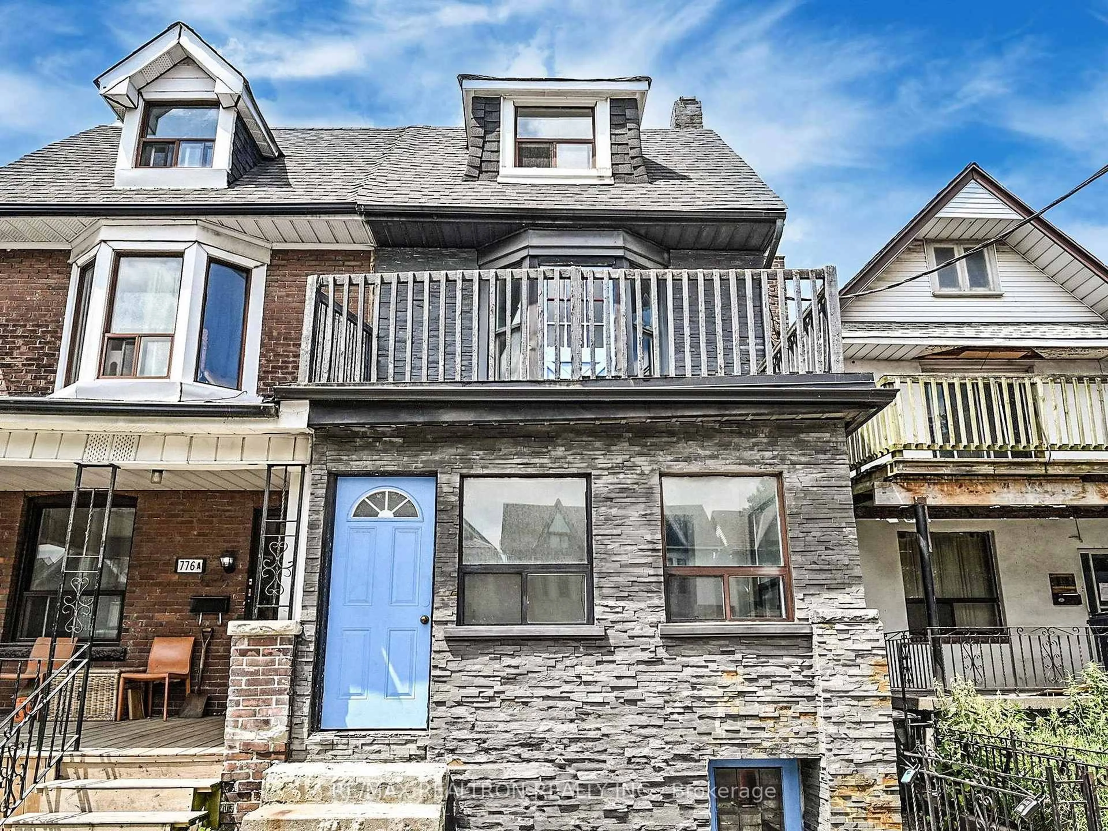 Home with brick exterior material, street for 778 Pape Ave, Toronto Ontario M4K 3S7