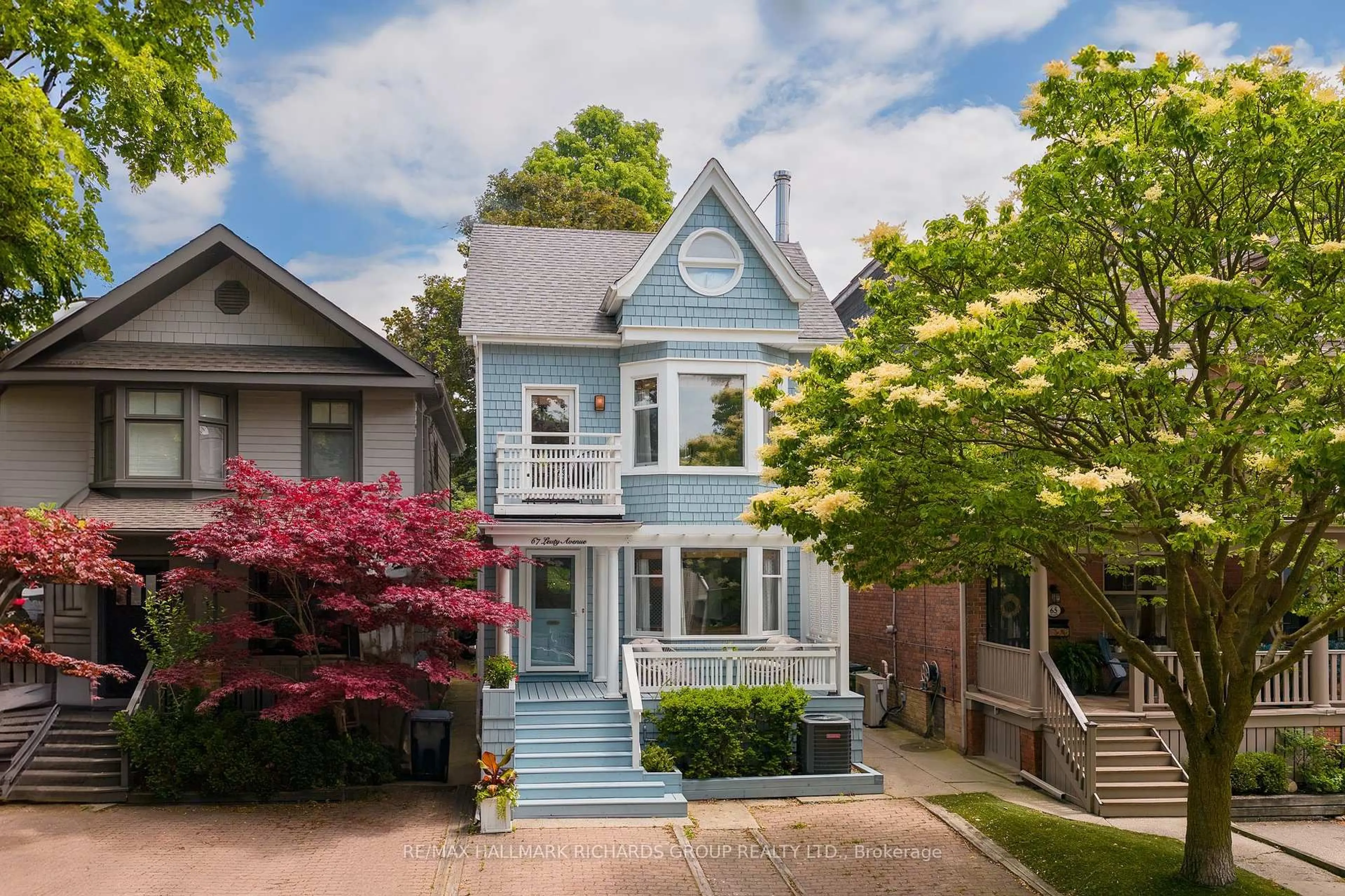 Home with brick exterior material, street for 67 Leuty Ave, Toronto Ontario M4E 2R2