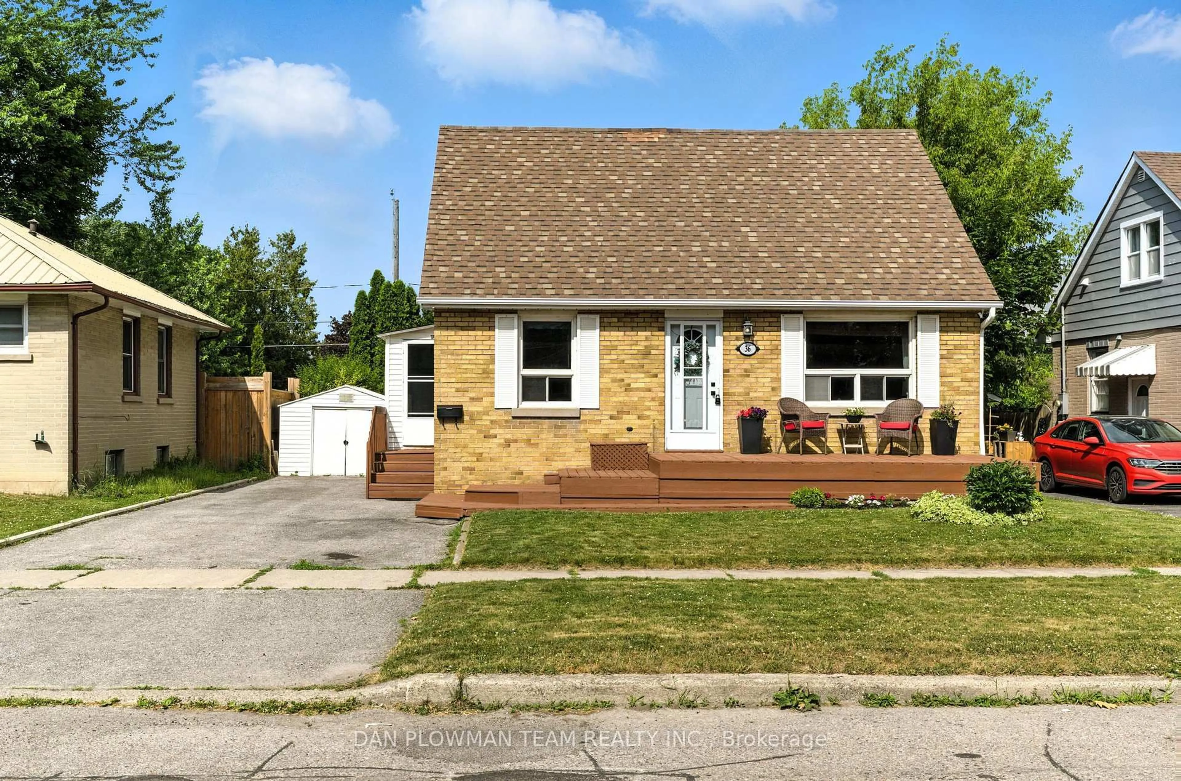 Home with brick exterior material, street for 36 Forest Rd, Ajax Ontario L1S 2N3
