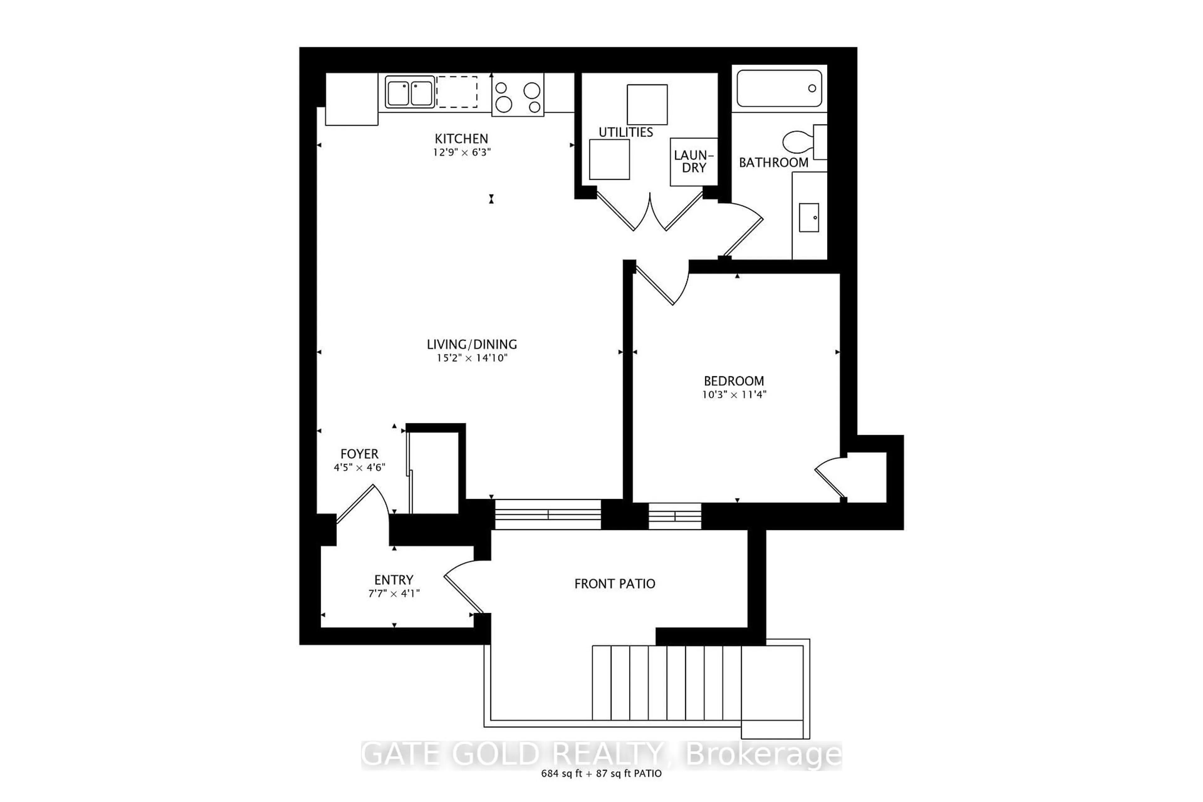 Floor plan for 14 Lookout Dr #A, Clarington Ontario L1C 3K5