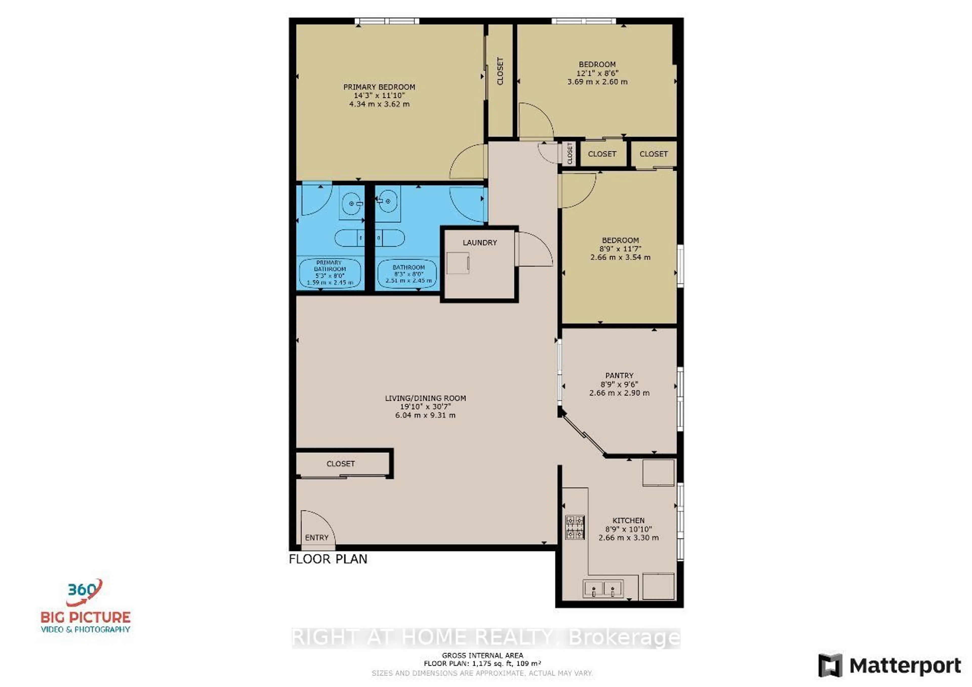 Floor plan for 1665 Victoria Park Ave #206, Toronto Ontario M1R 5E5