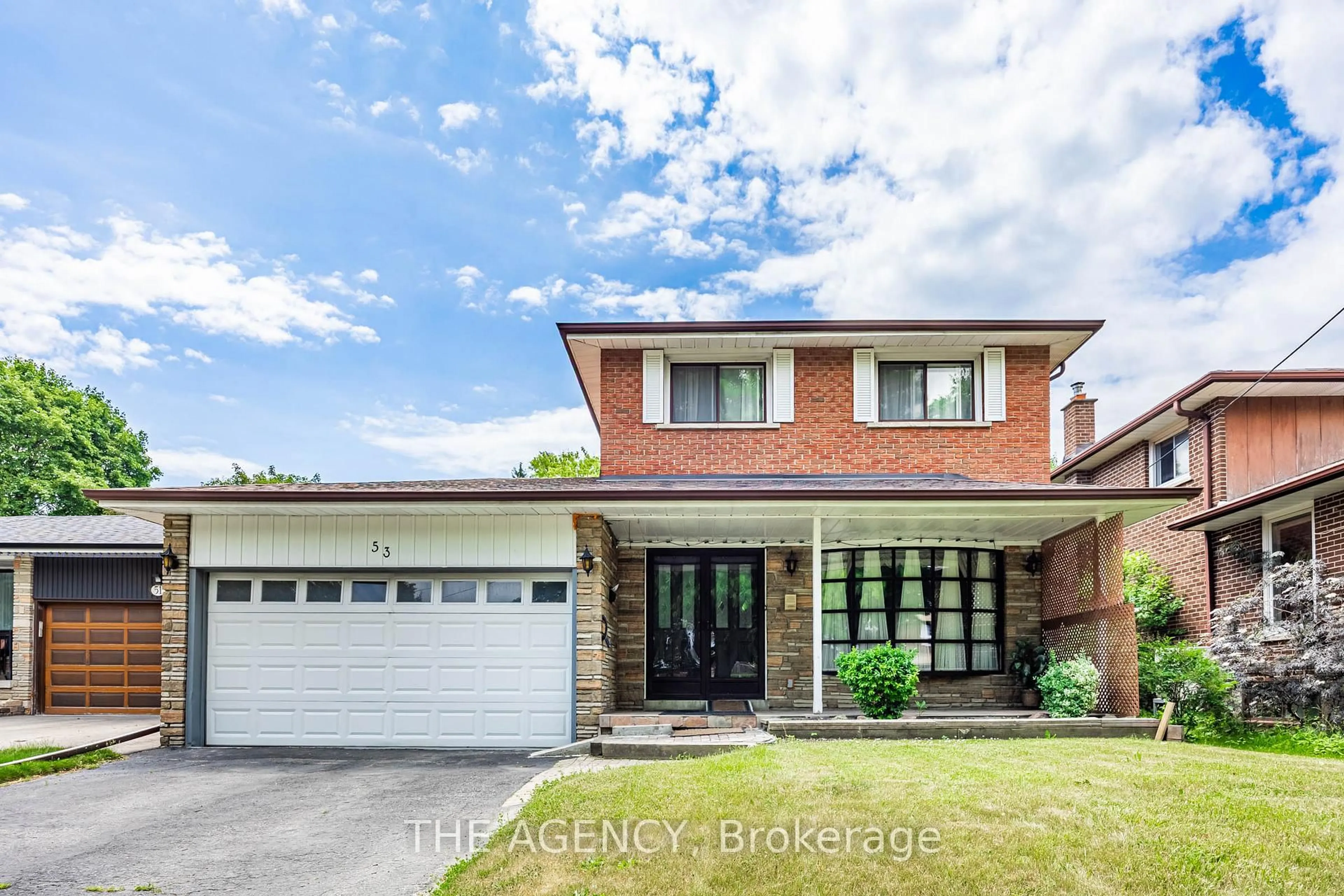 Home with brick exterior material, street for 53 Stanland Dr, Toronto Ontario M1M 2G5