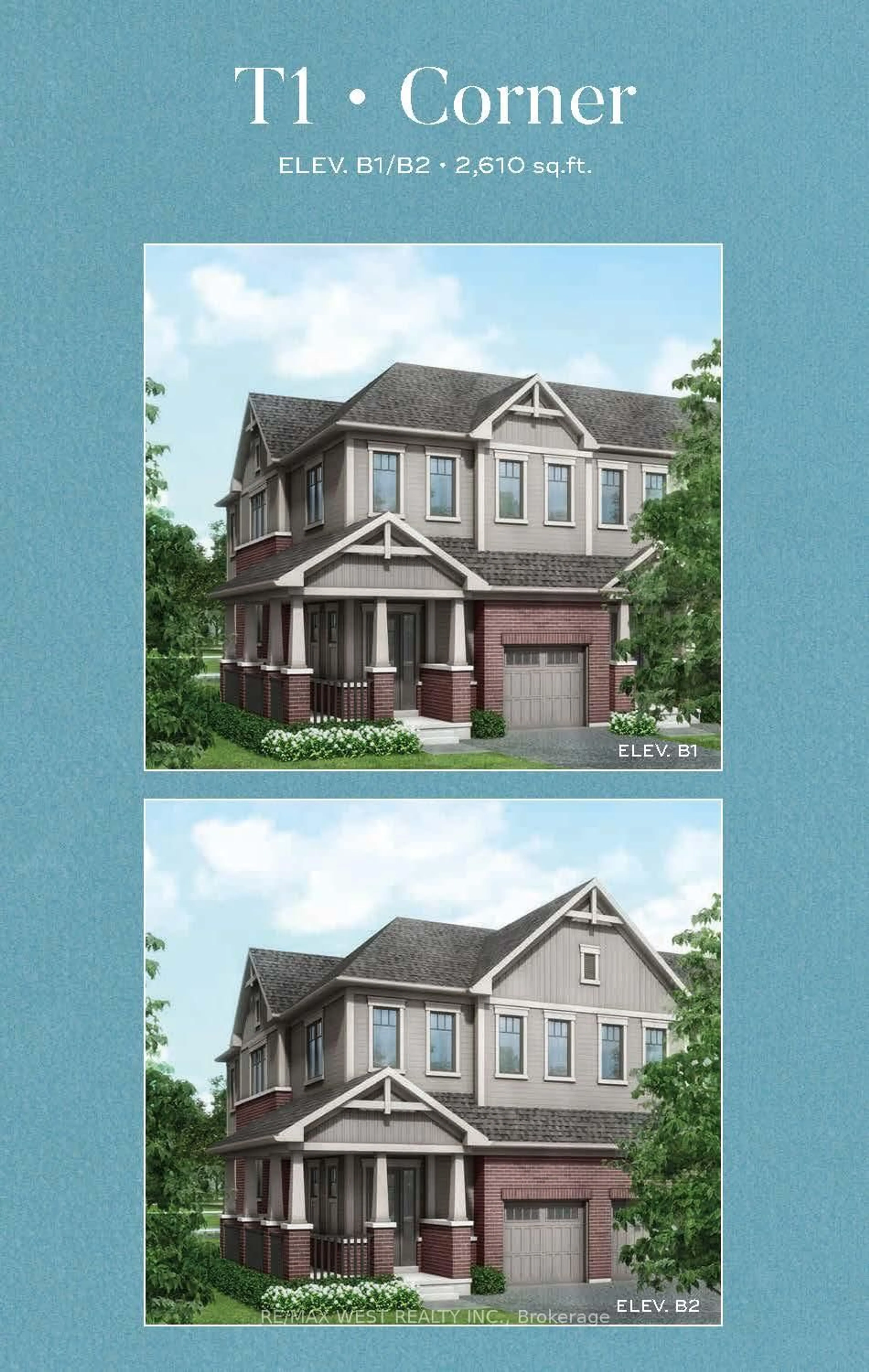 Home with brick exterior material, building for BLK 216 Ziibi Way #5, Clarington Ontario L1B 1G9