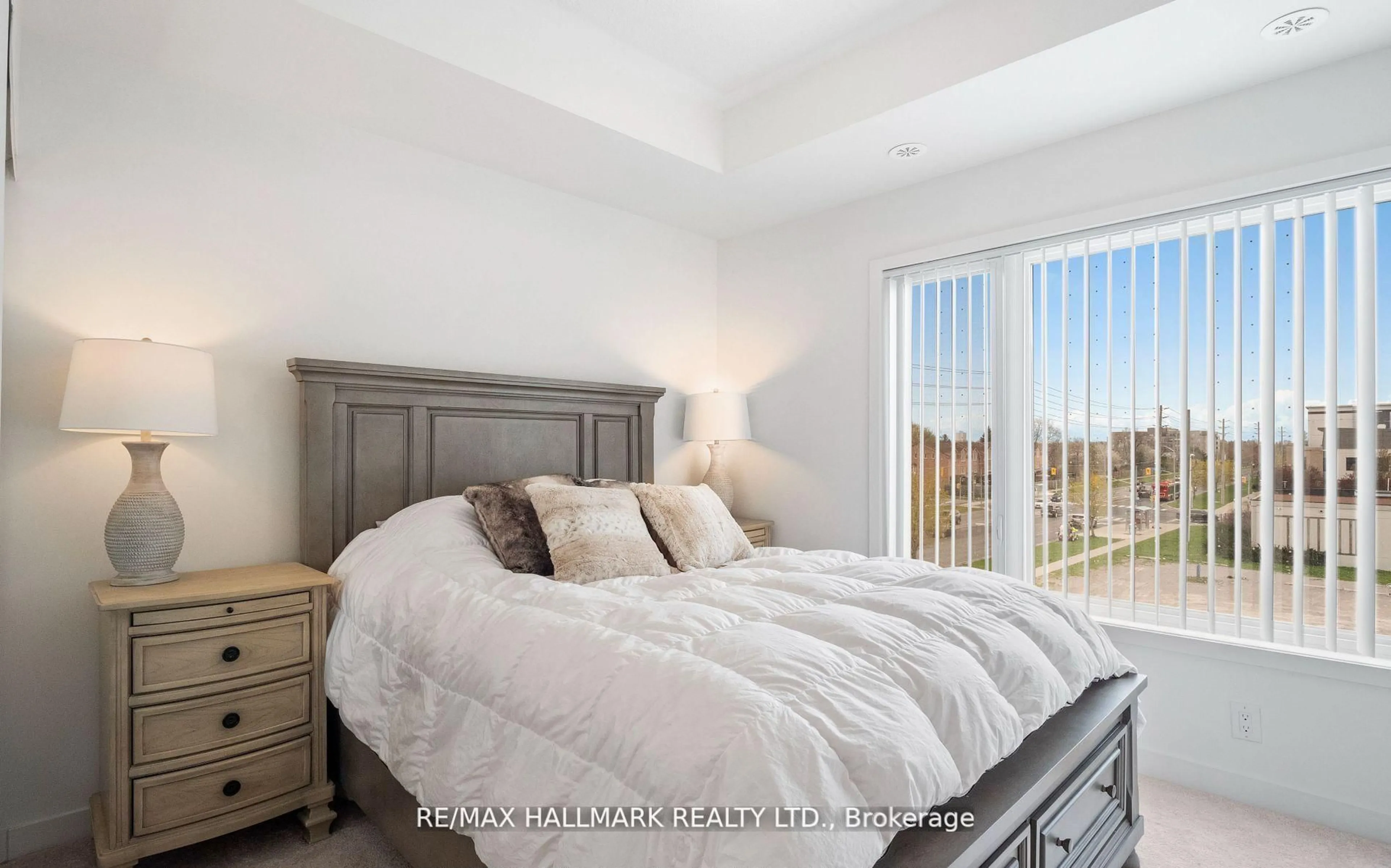 Bedroom with bed, unknown for 5155 Sheppard Ave #305, Toronto Ontario M1B 0C8