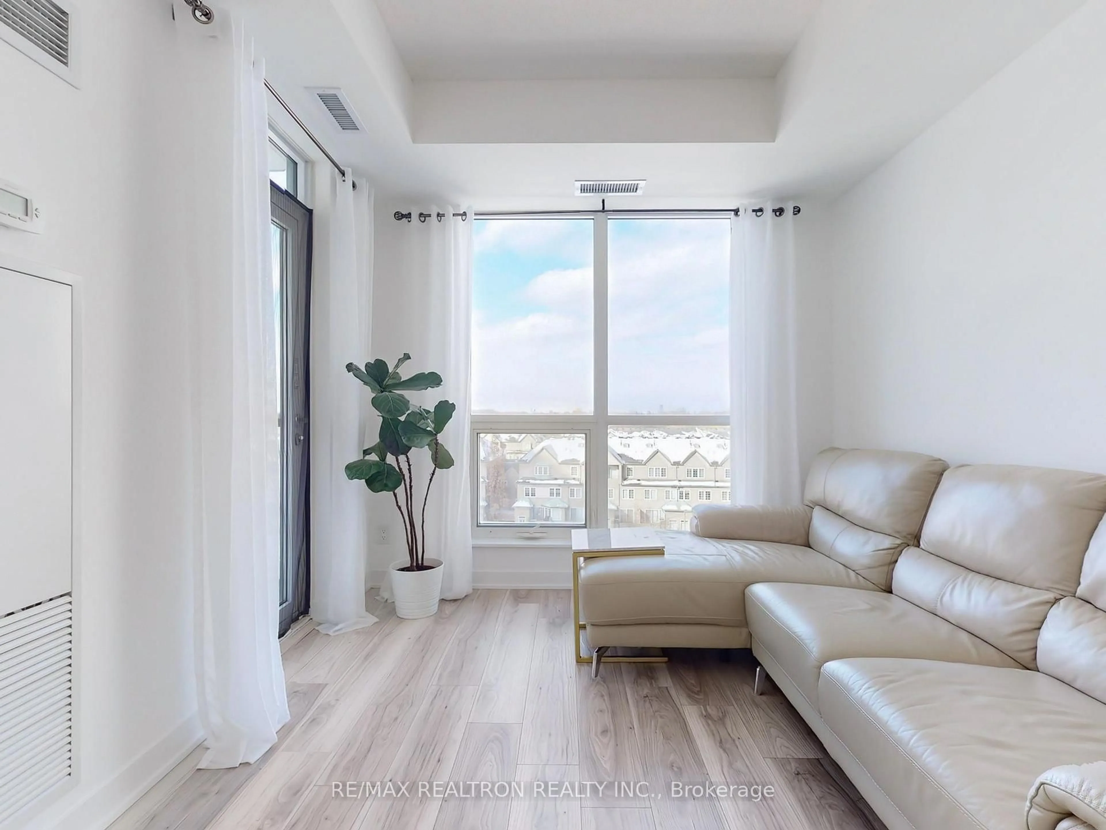 Living room with furniture, unknown for 195 Bonis Ave #603, Toronto Ontario M1T 0A5
