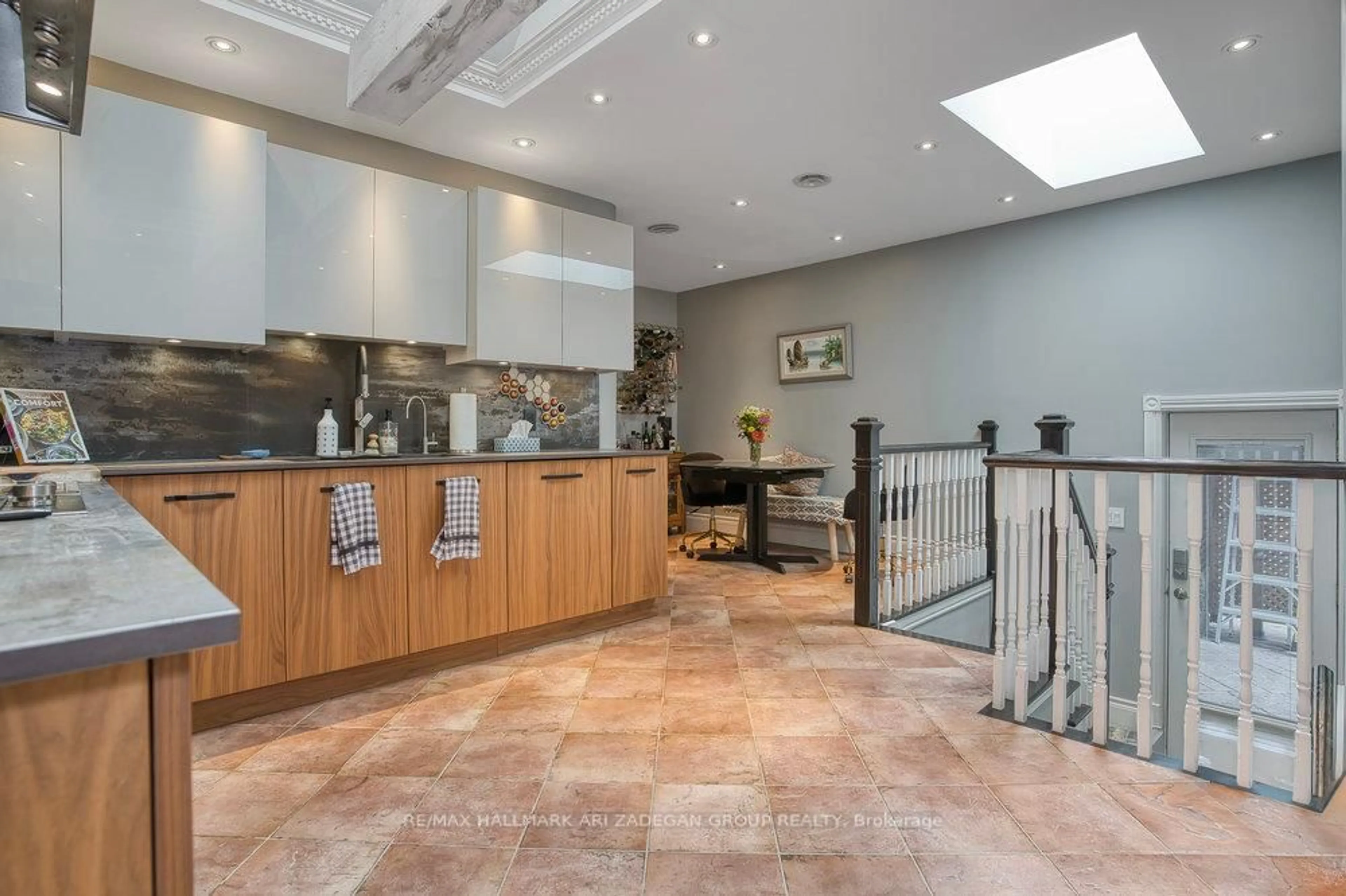 Contemporary kitchen, ceramic/tile floor for 76 Don Valley Dr, Toronto Ontario M4K 2J2