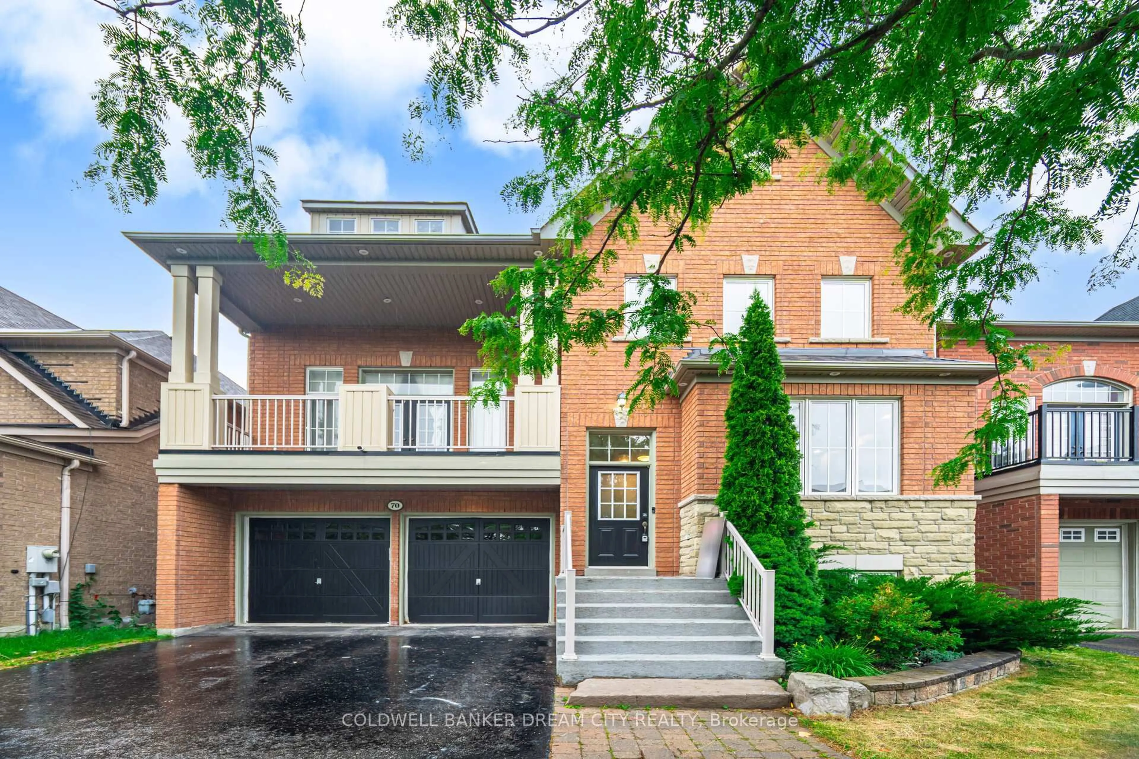 Home with brick exterior material, street for 70 Brandwood Sq, Ajax Ontario L1Z 2B9