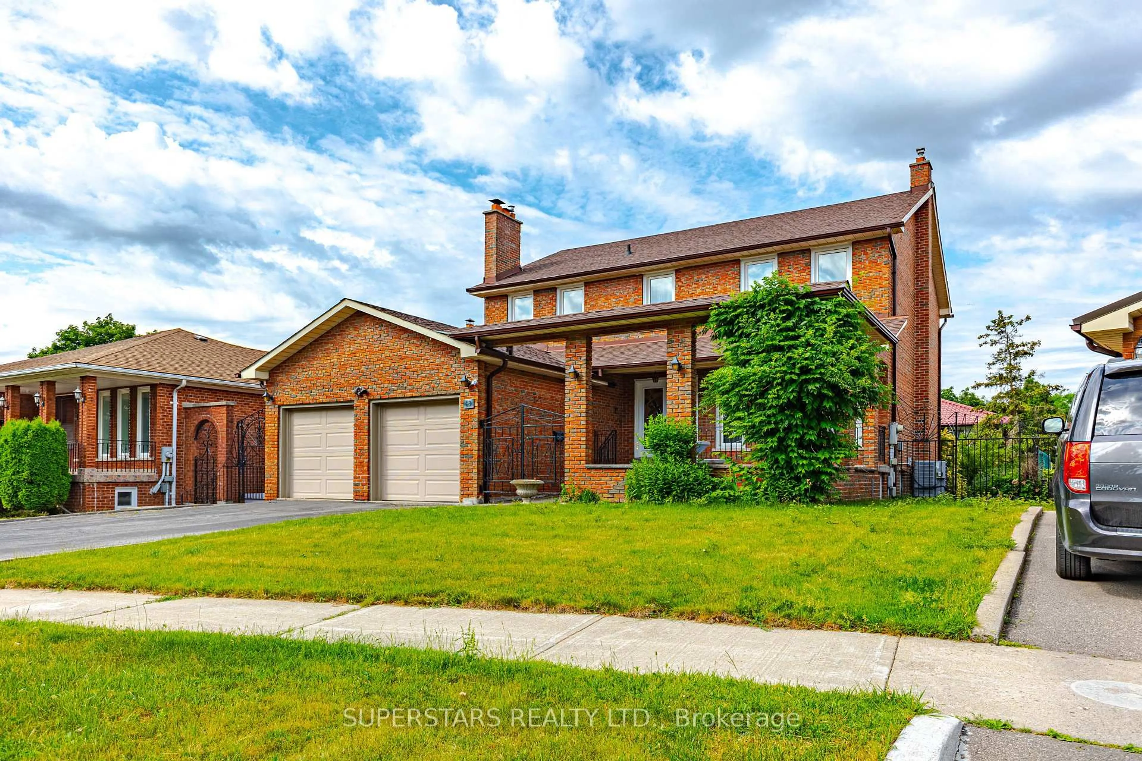 Home with brick exterior material, street for 63 Lambeth Sq, Toronto Ontario M1W 3B3