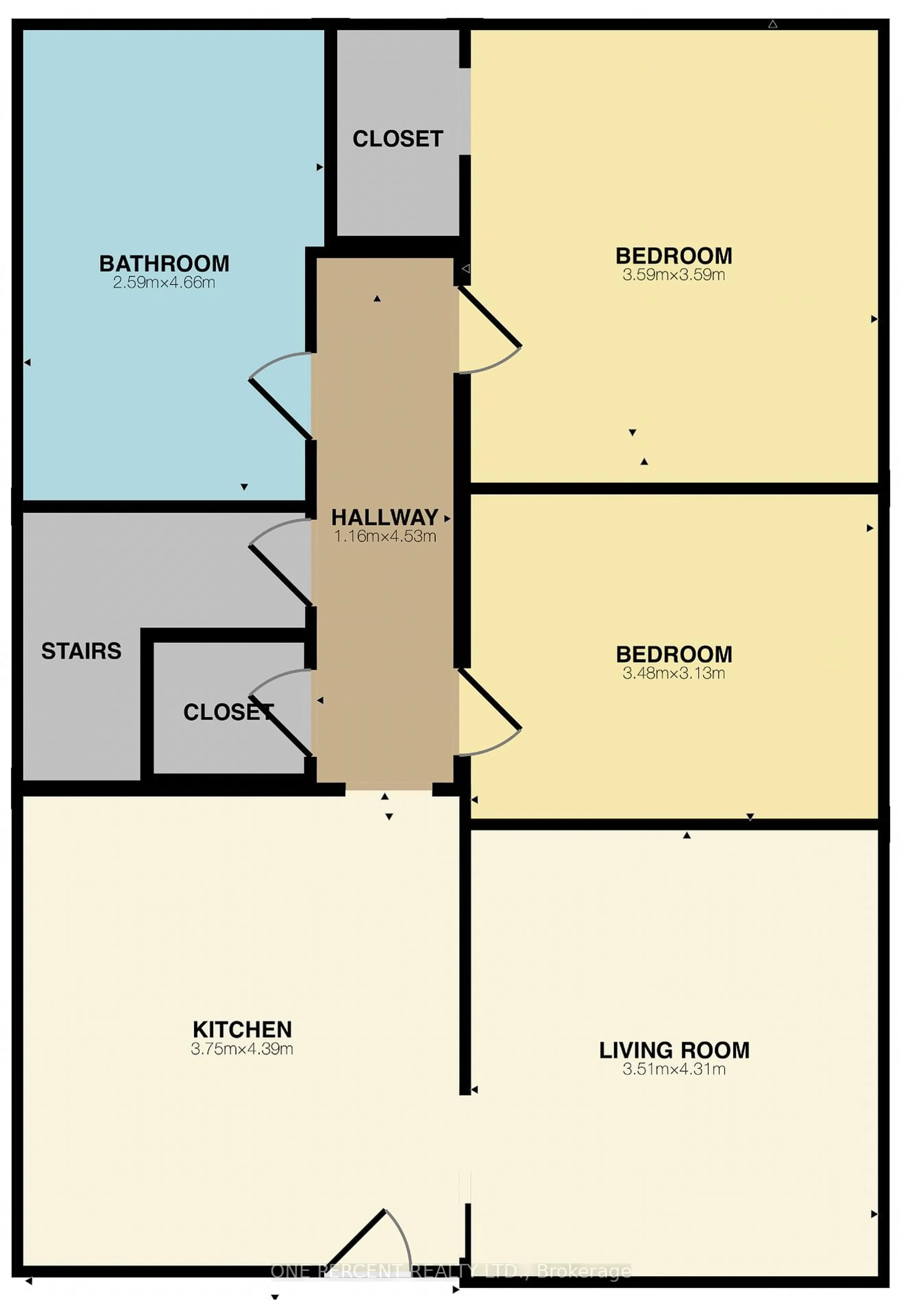 Floor plan for 1428 Simcoe St, Oshawa Ontario L1H 4M4