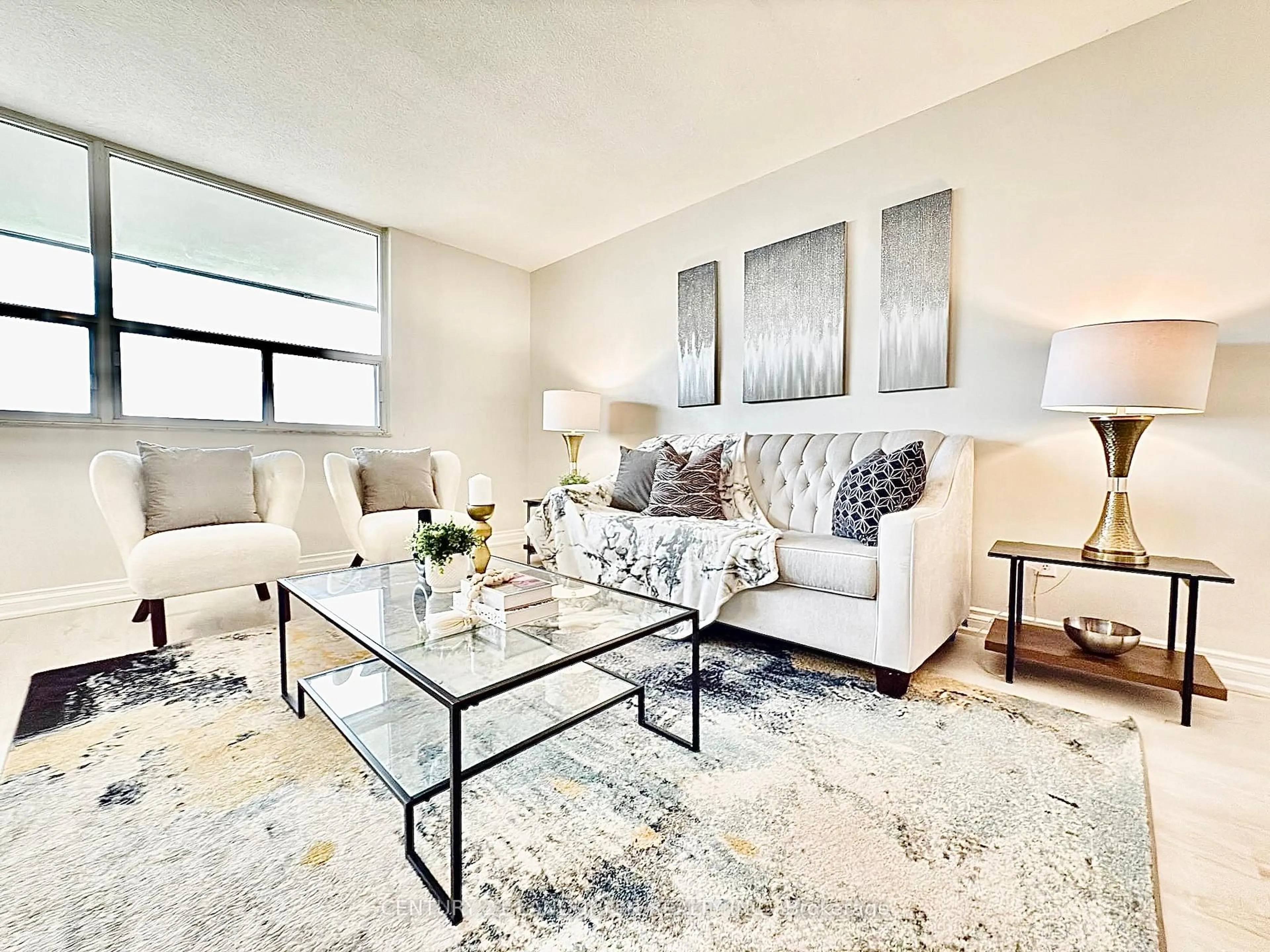 Living room with furniture, unknown for 2550 Pharmacy Ave #1211, Toronto Ontario M1W 1H9