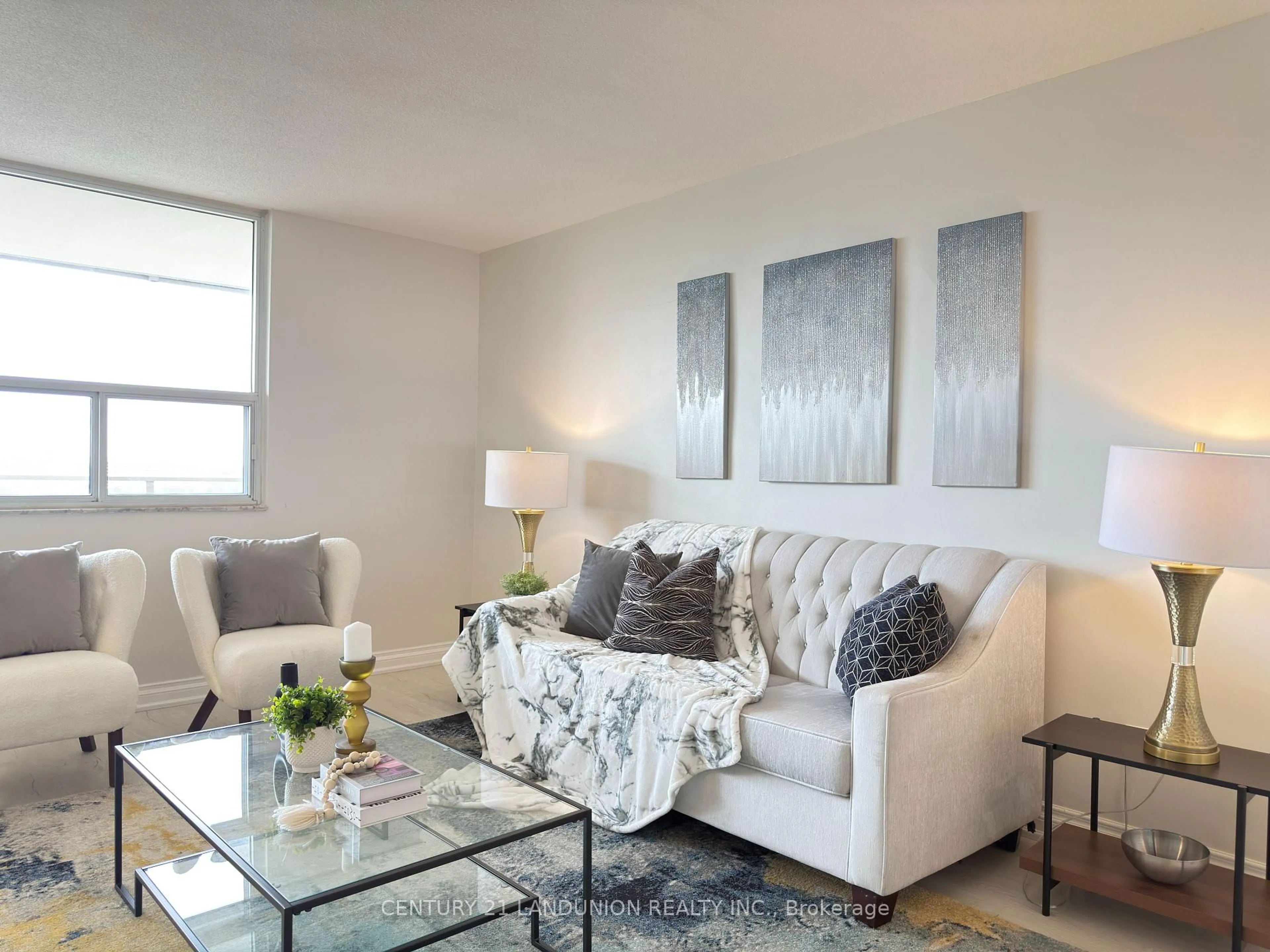 Living room with furniture, unknown for 2550 Pharmacy Ave #1211, Toronto Ontario M1W 1H9
