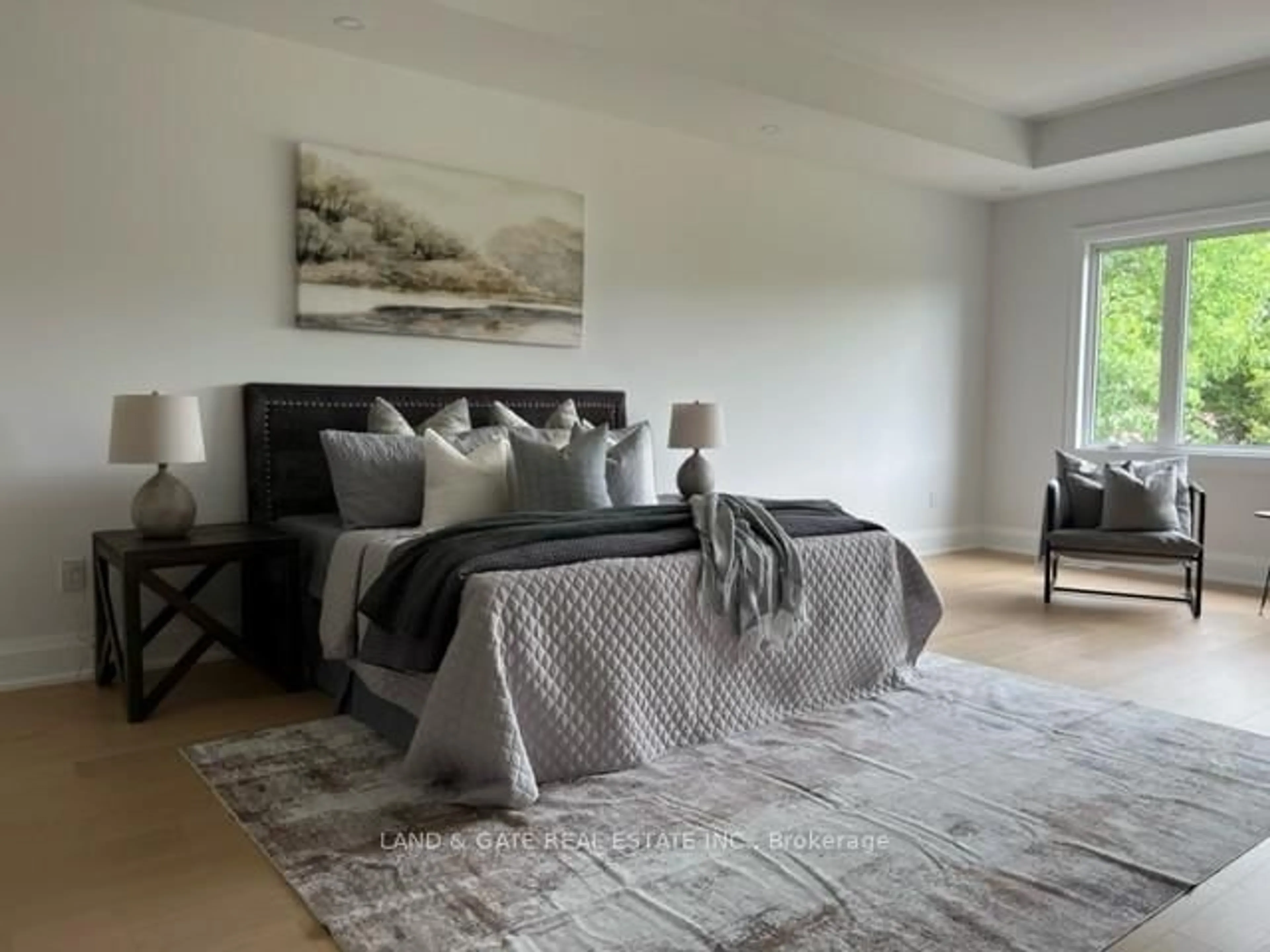 Bedroom with bed, carpet floor for 3331 Trulls Rd, Clarington Ontario L1E 2L2