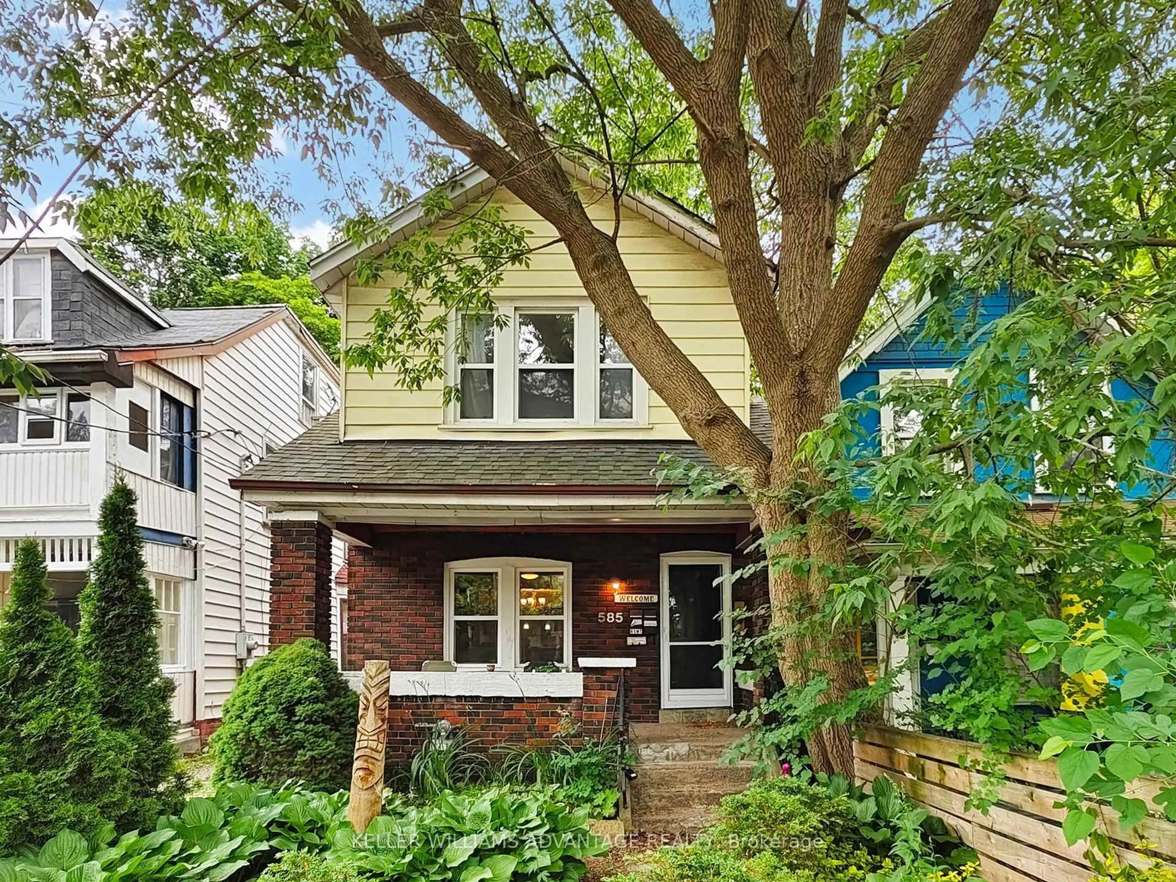Home with brick exterior material, street for 585 Woodbine Ave, Toronto Ontario M4E 2H9