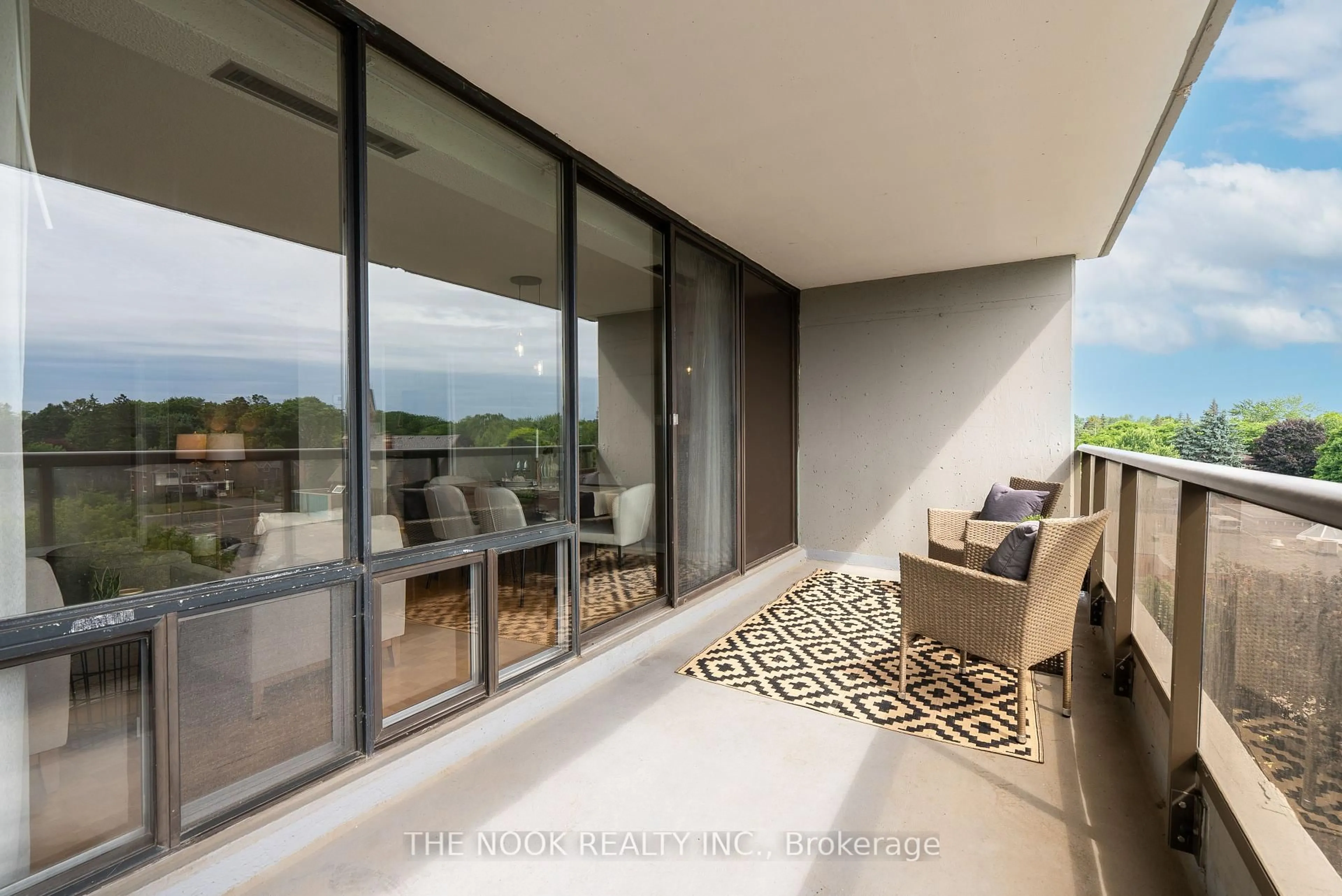 Balcony in the apartment, water/lake/river/ocean view for 92 Church St #603, Ajax Ontario L1S 6B4