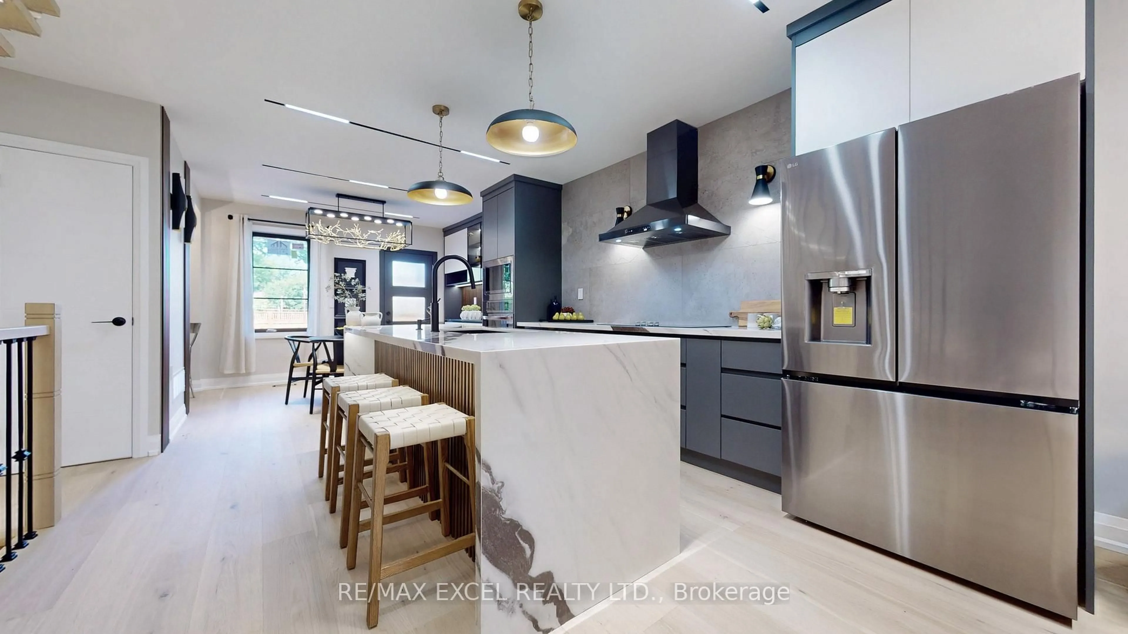 Contemporary kitchen, ceramic/tile floor for 117 Glebemount Ave, Toronto Ontario M4C 3R9