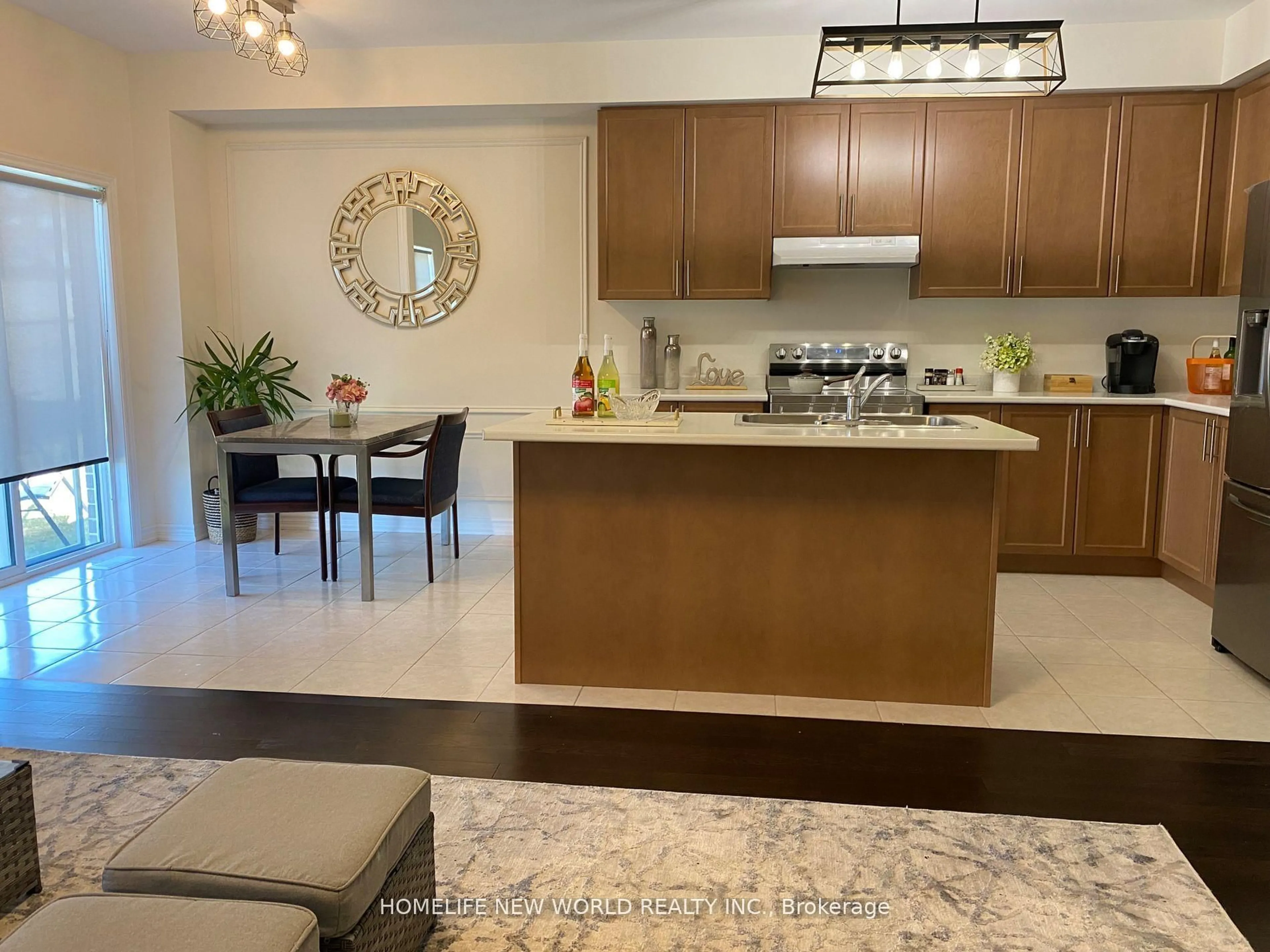 Open concept kitchen, ceramic/tile floor for 2406 Angora St, Pickering Ontario L1X 0M6