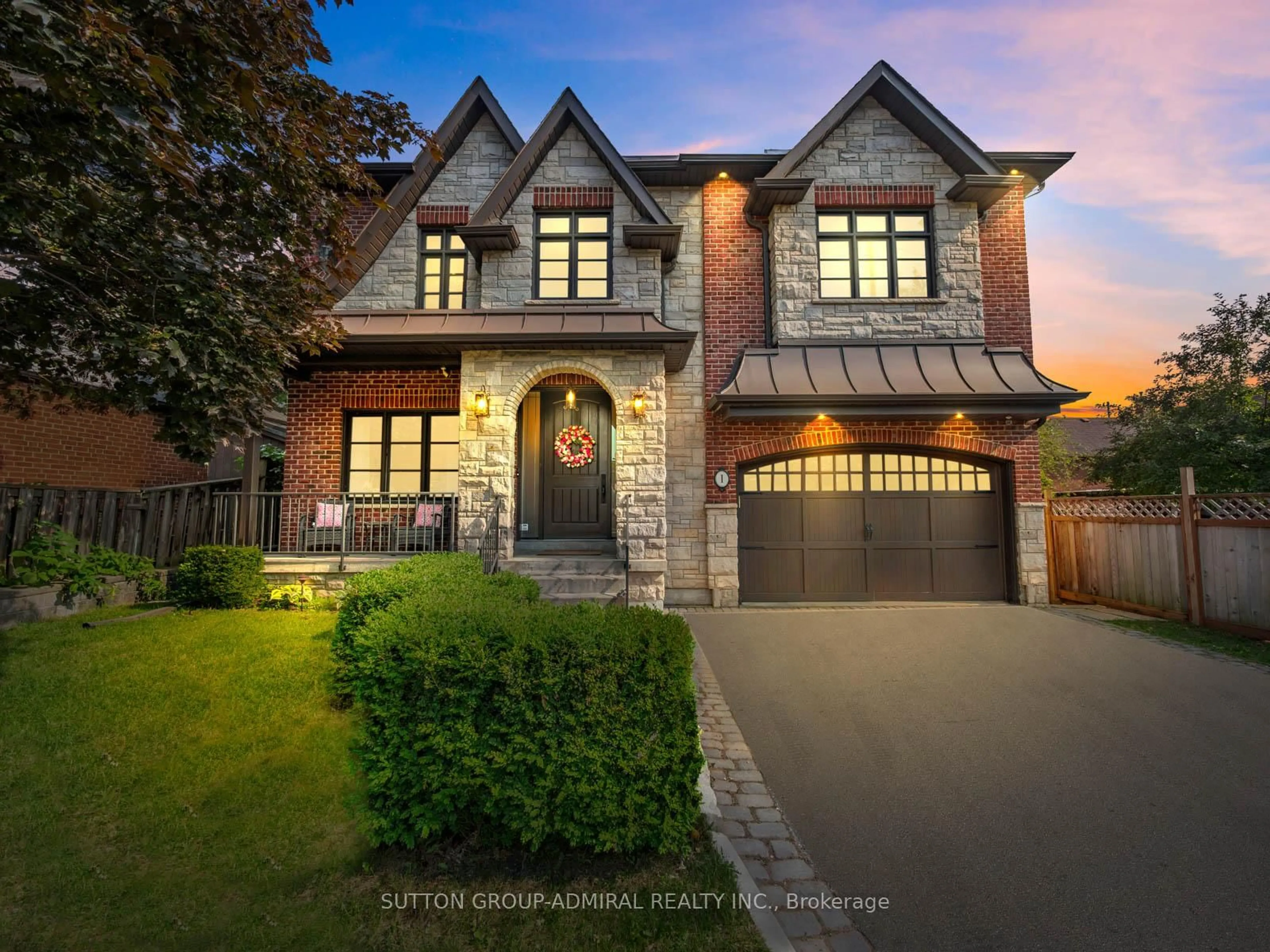 Home with brick exterior material, street for 1 Dustan Cres, Toronto Ontario M4J 4G4