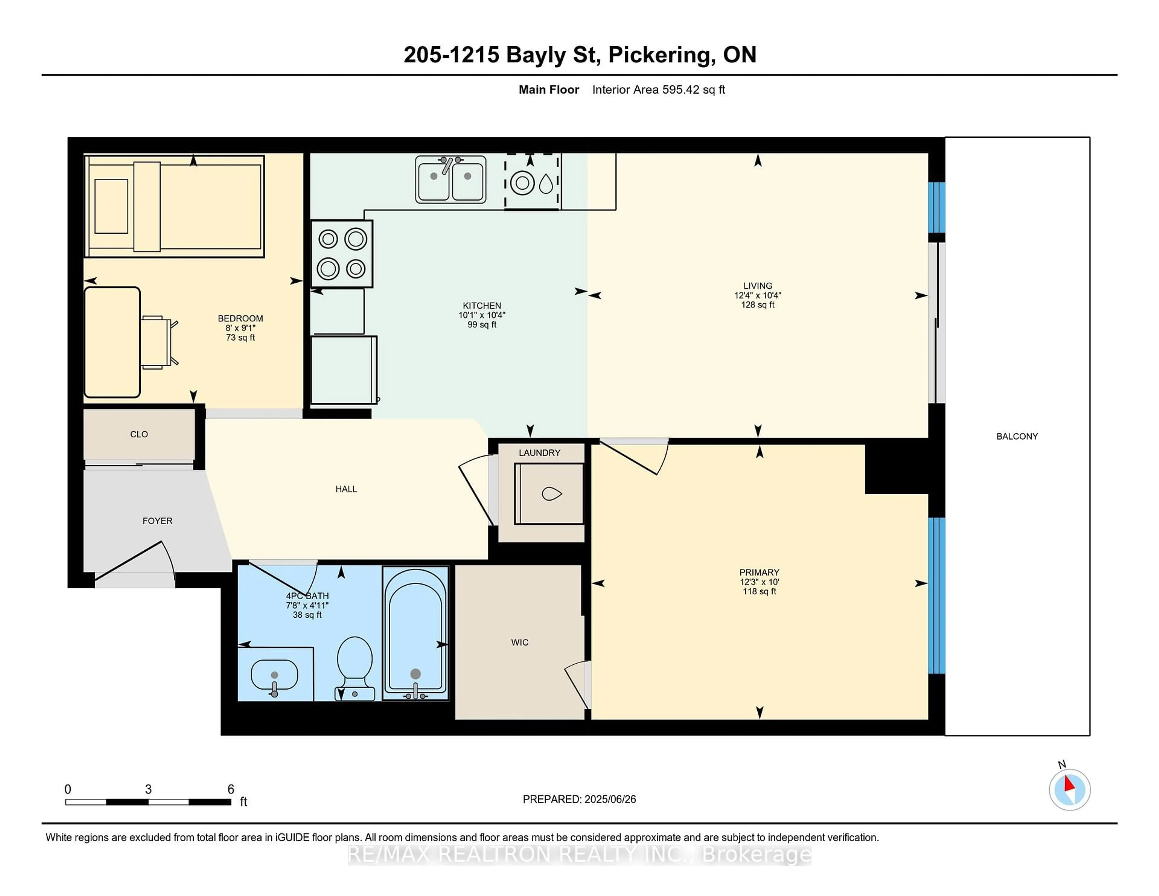 Floor plan for 1215 Bayly St #205, Pickering Ontario L1W 1L7