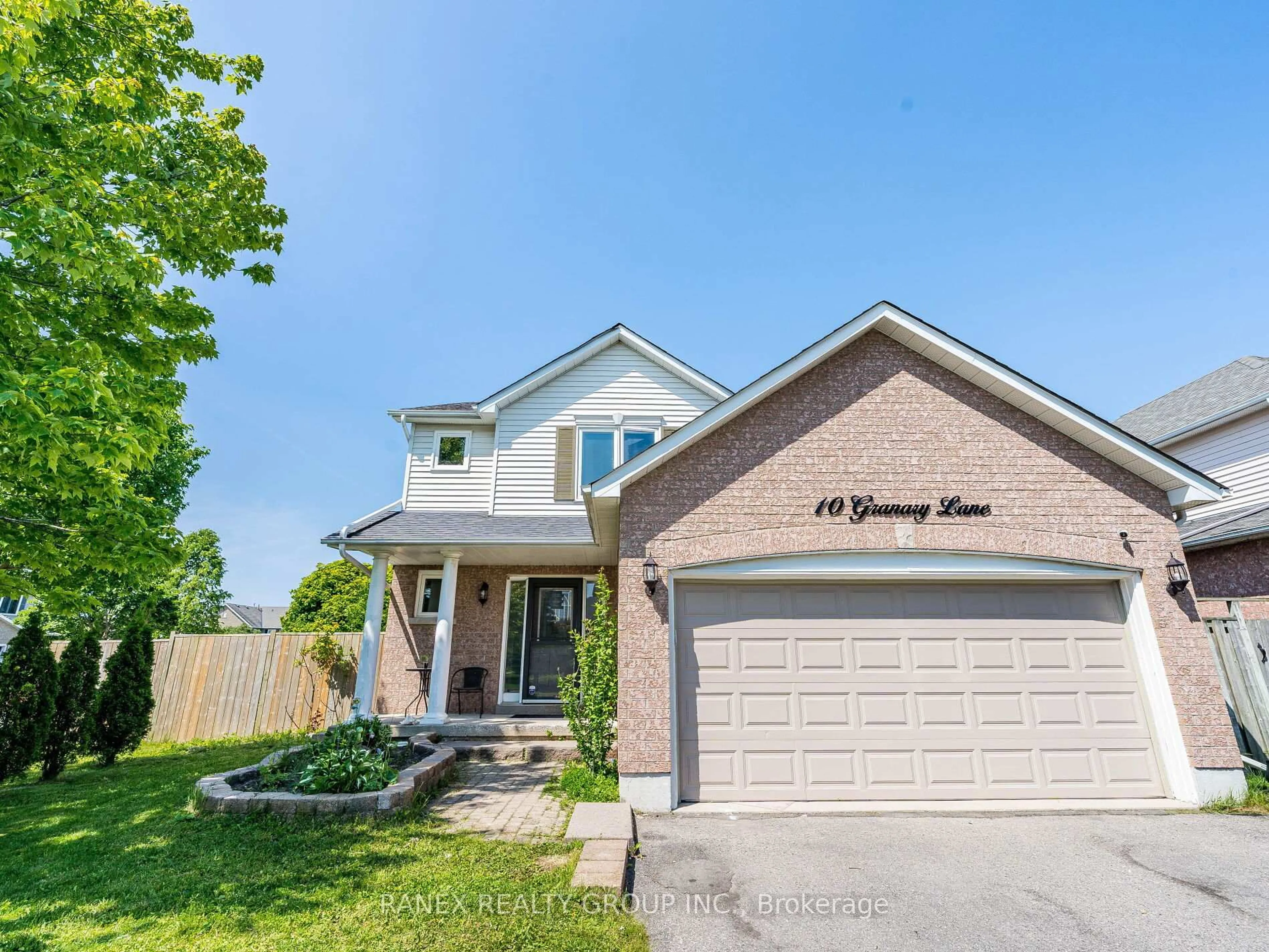 Home with brick exterior material, street for 10 Granary Lane, Clarington Ontario L1E 2X9