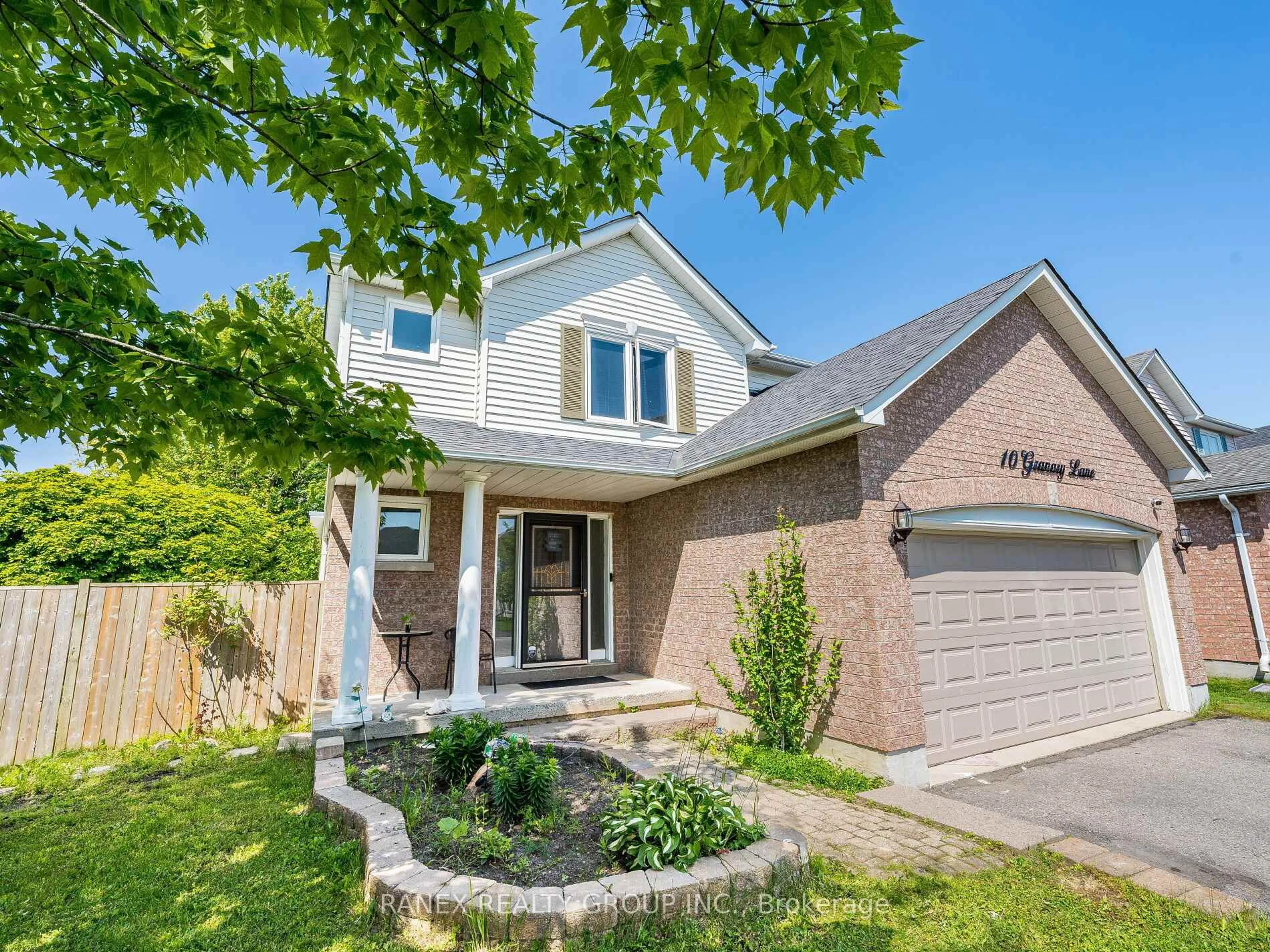 Home with brick exterior material, street for 10 Granary Lane, Clarington Ontario L1E 2X9