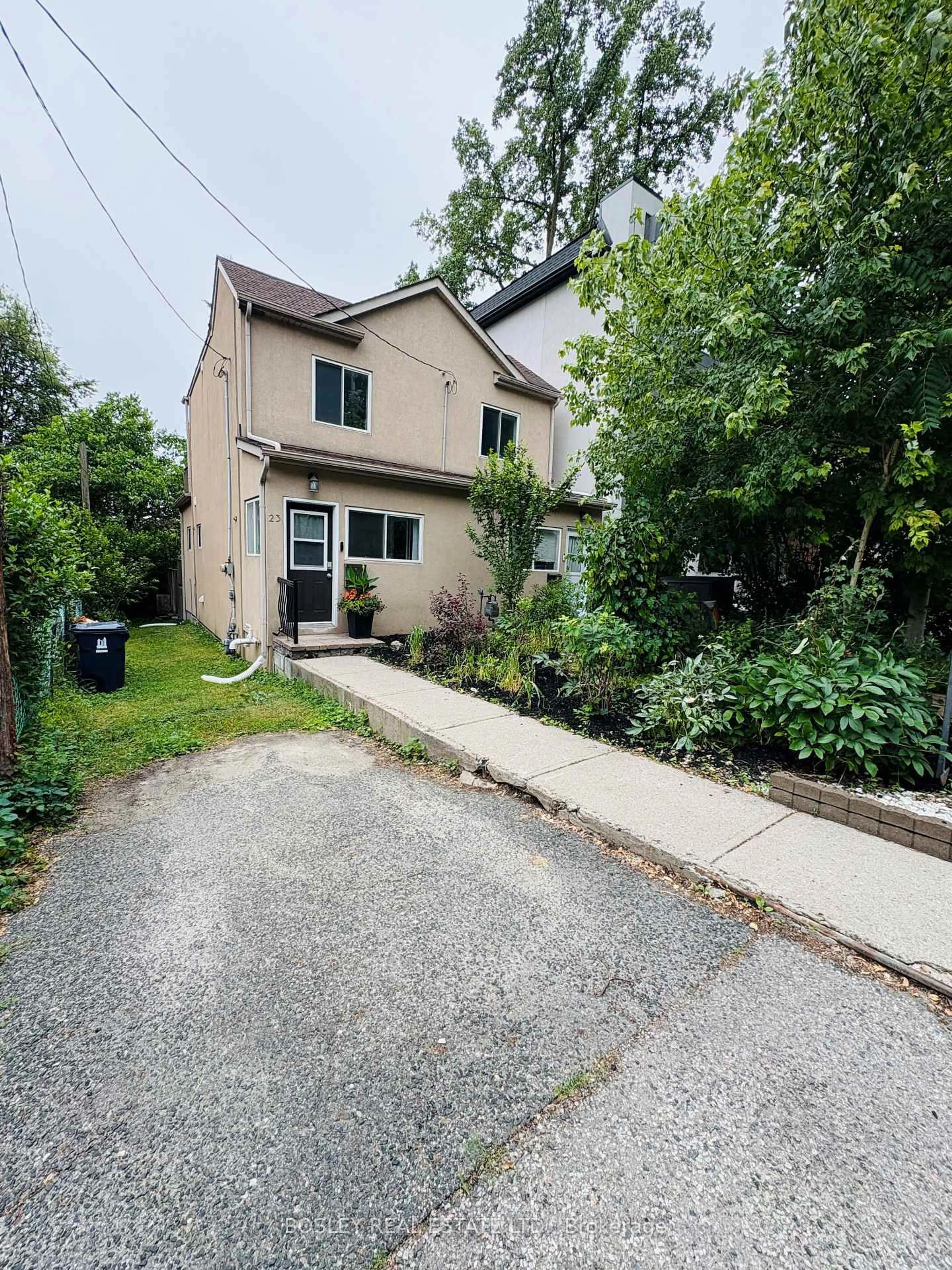A pic from outside/outdoor area/front of a property/back of a property/a pic from drone, street for 23 Ivy Ave, Toronto Ontario M4L 2H6