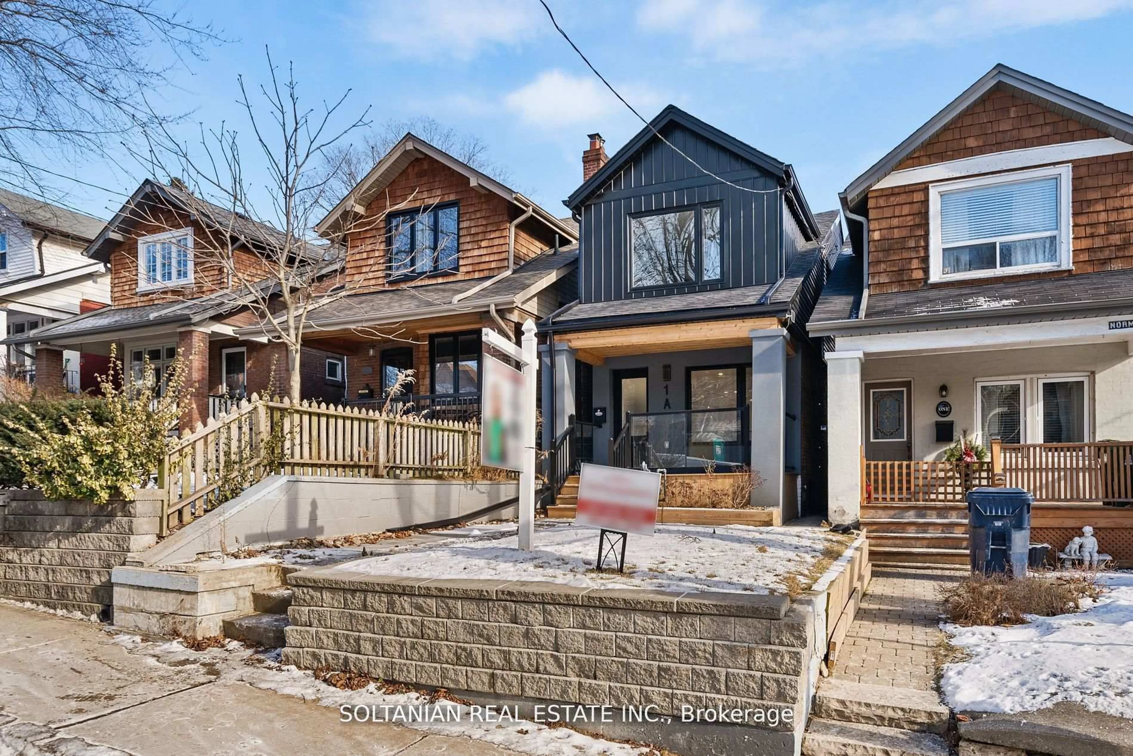 Home with brick exterior material, street for 1A Normandy Blvd, Toronto Ontario M4L 3K1