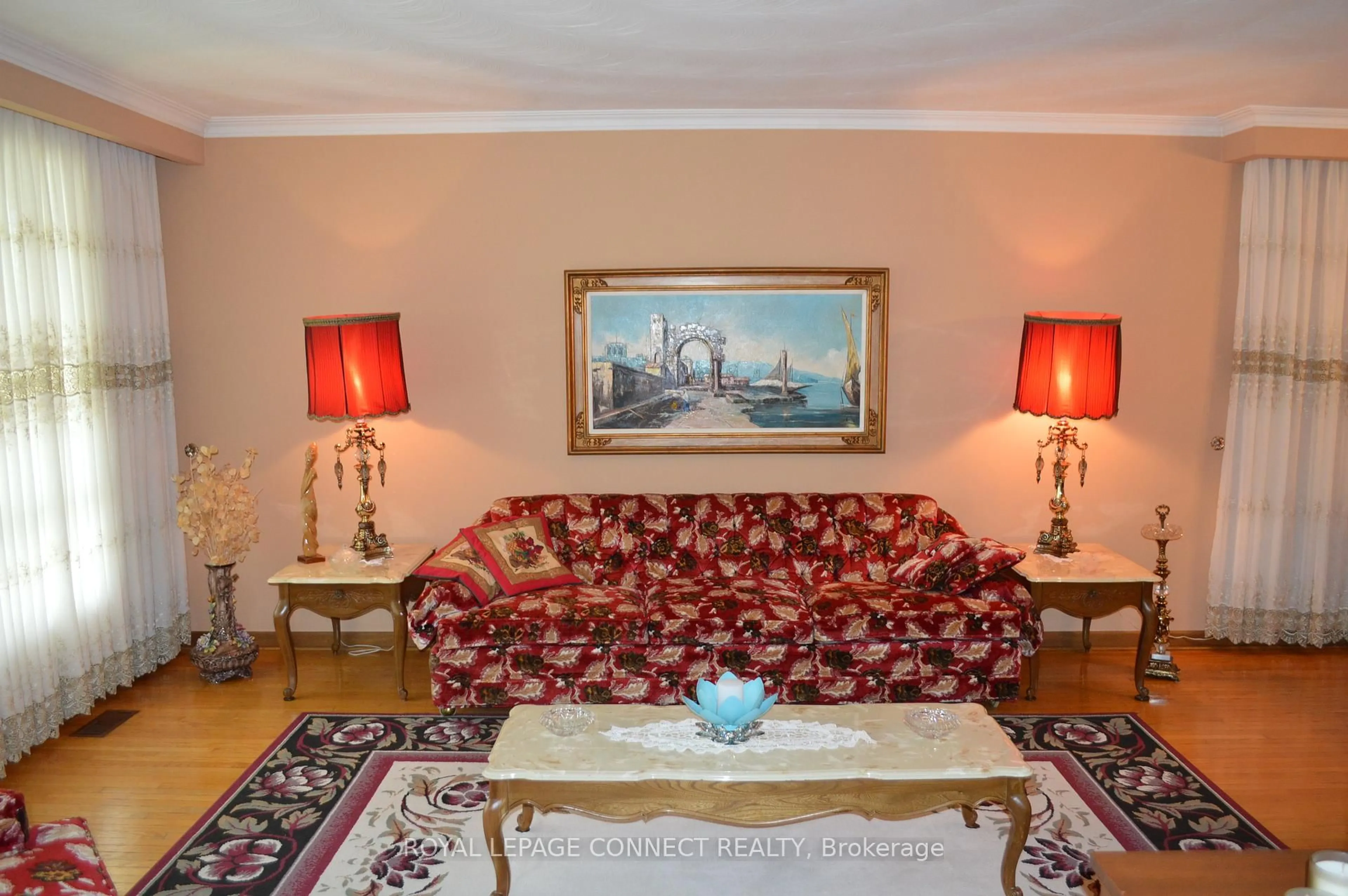 Living room with furniture, carpet floor for 17 Altair Ave, Toronto Ontario M1W 2R1