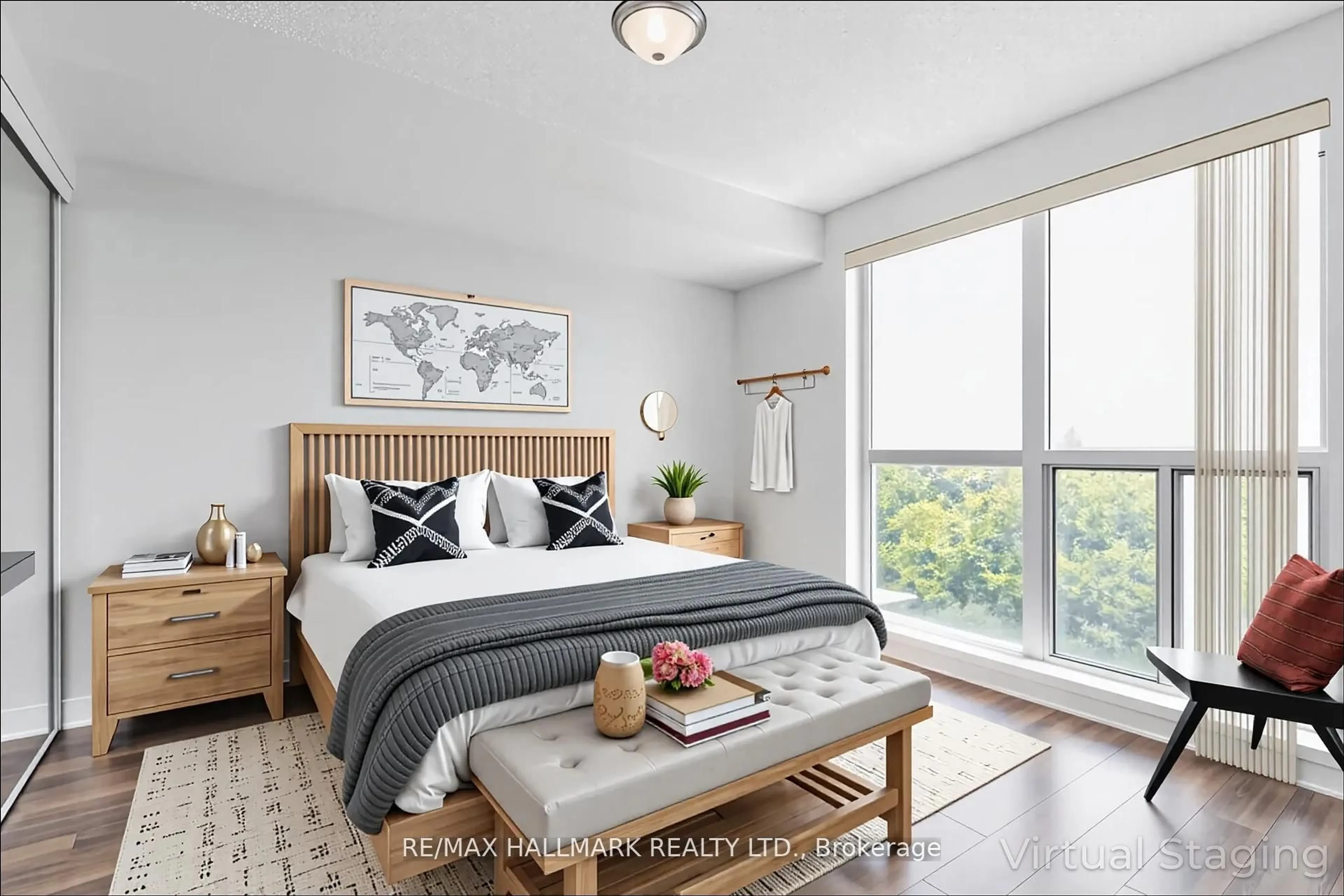 Bedroom with bed, unknown for 50 Town Centre Crt #1011, Toronto Ontario M1P 4Y7
