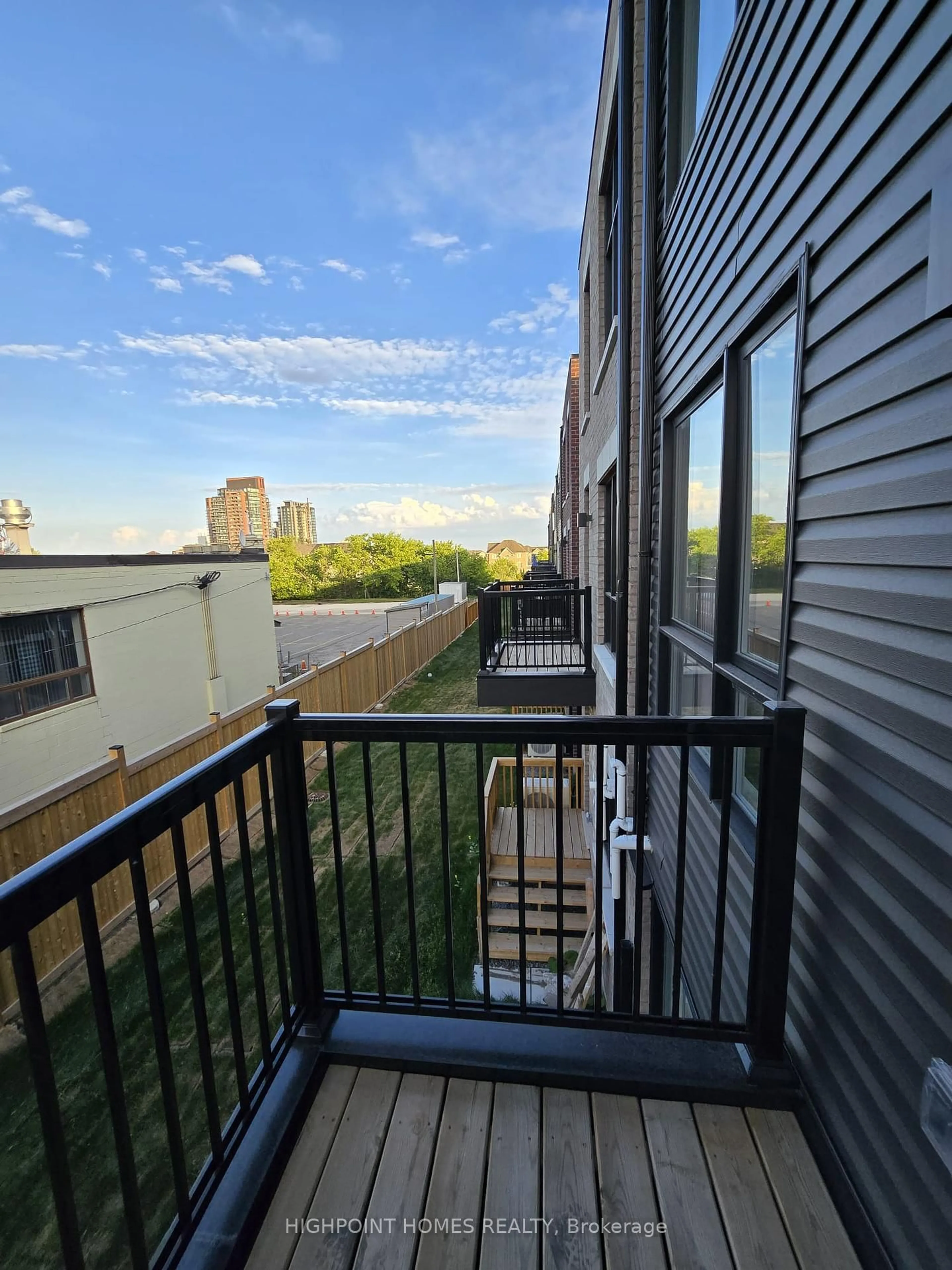 Balcony in the apartment, city buildings view from balcony for 9 Pegler St, Ajax Ontario L1S 7M3