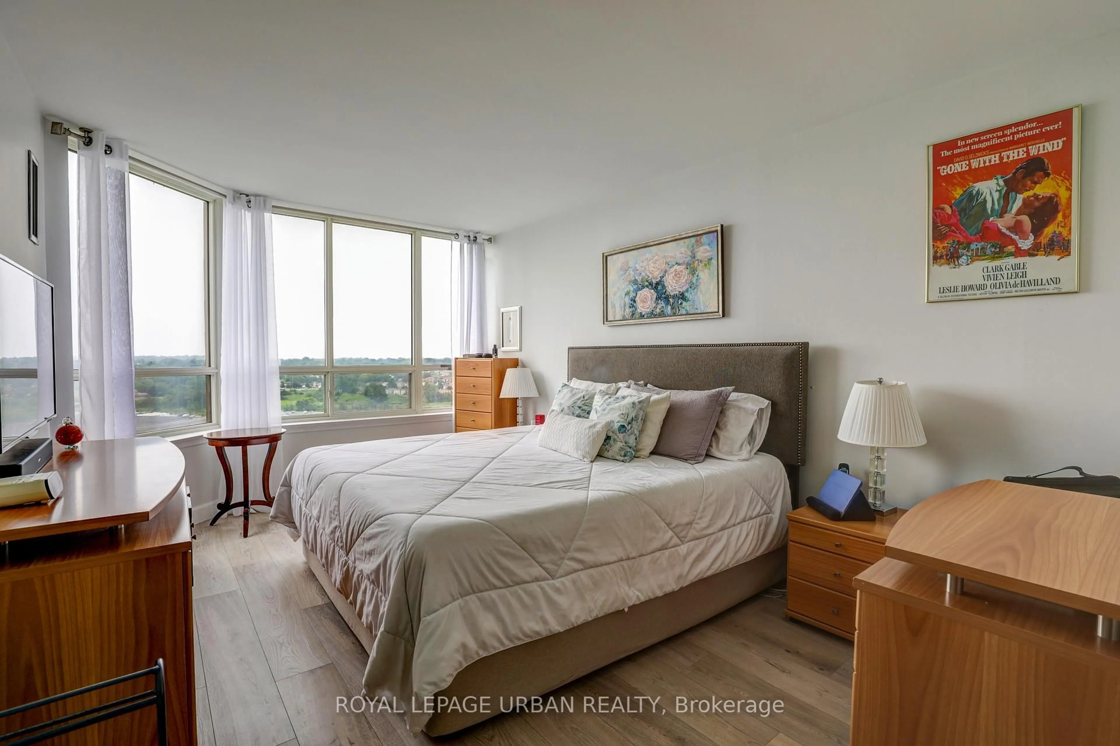 Bedroom with bed, unknown for 5 Greystone Walk Dr #1905, Toronto Ontario M1K 5J5