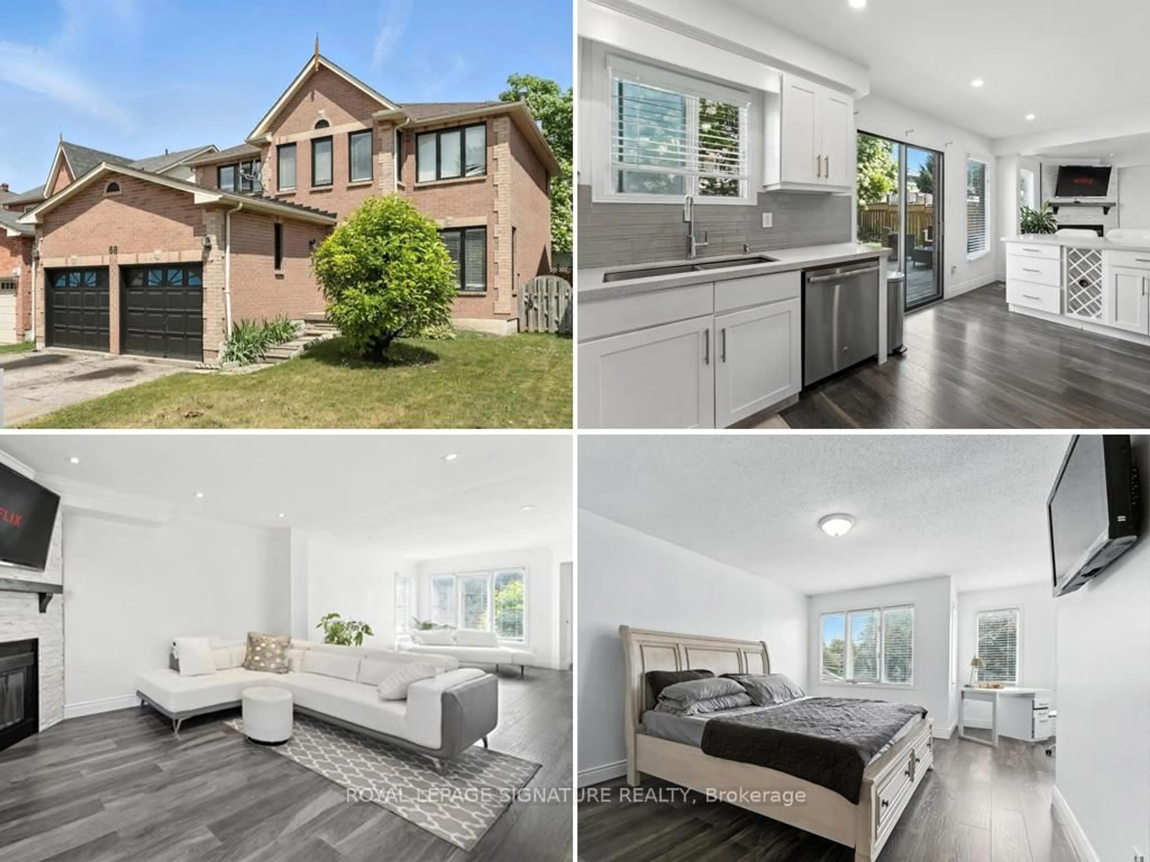 Home with brick exterior material, street for 68 Magill Dr, Ajax Ontario L1T 3K7