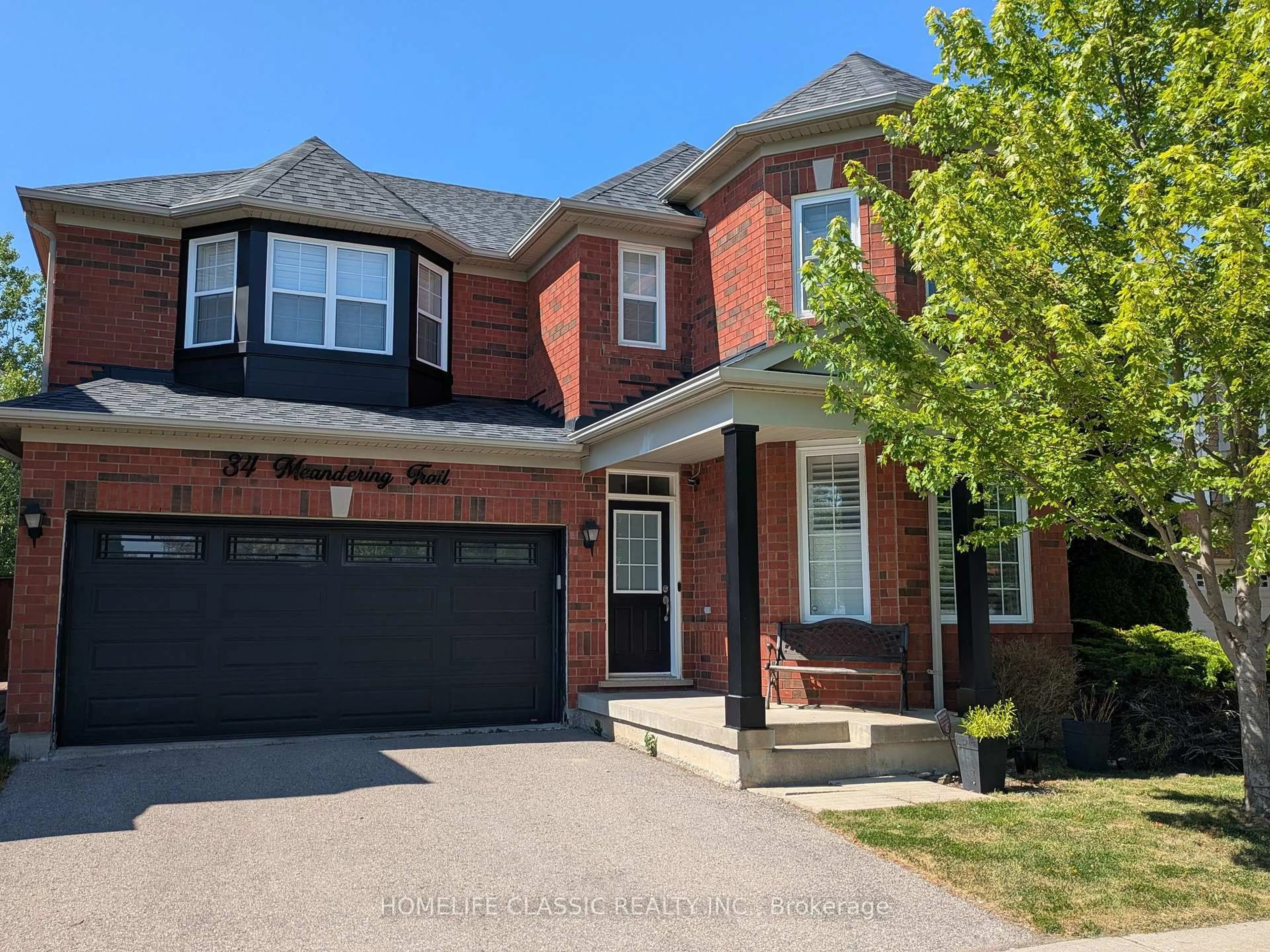 Home with brick exterior material, street for 34 Meandering Tr, Toronto Ontario M1B 6E8