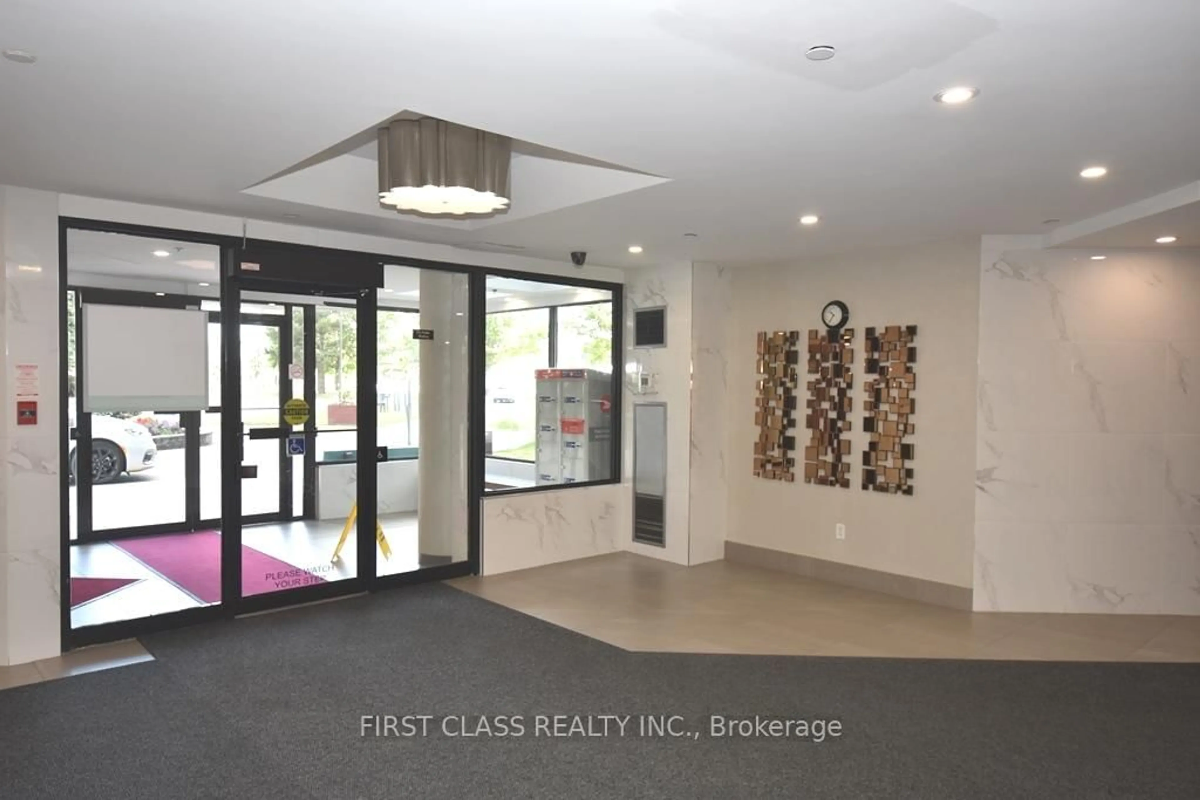 Indoor foyer for 300 Alton Tower Circ #1409, Toronto Ontario M1V 4X9