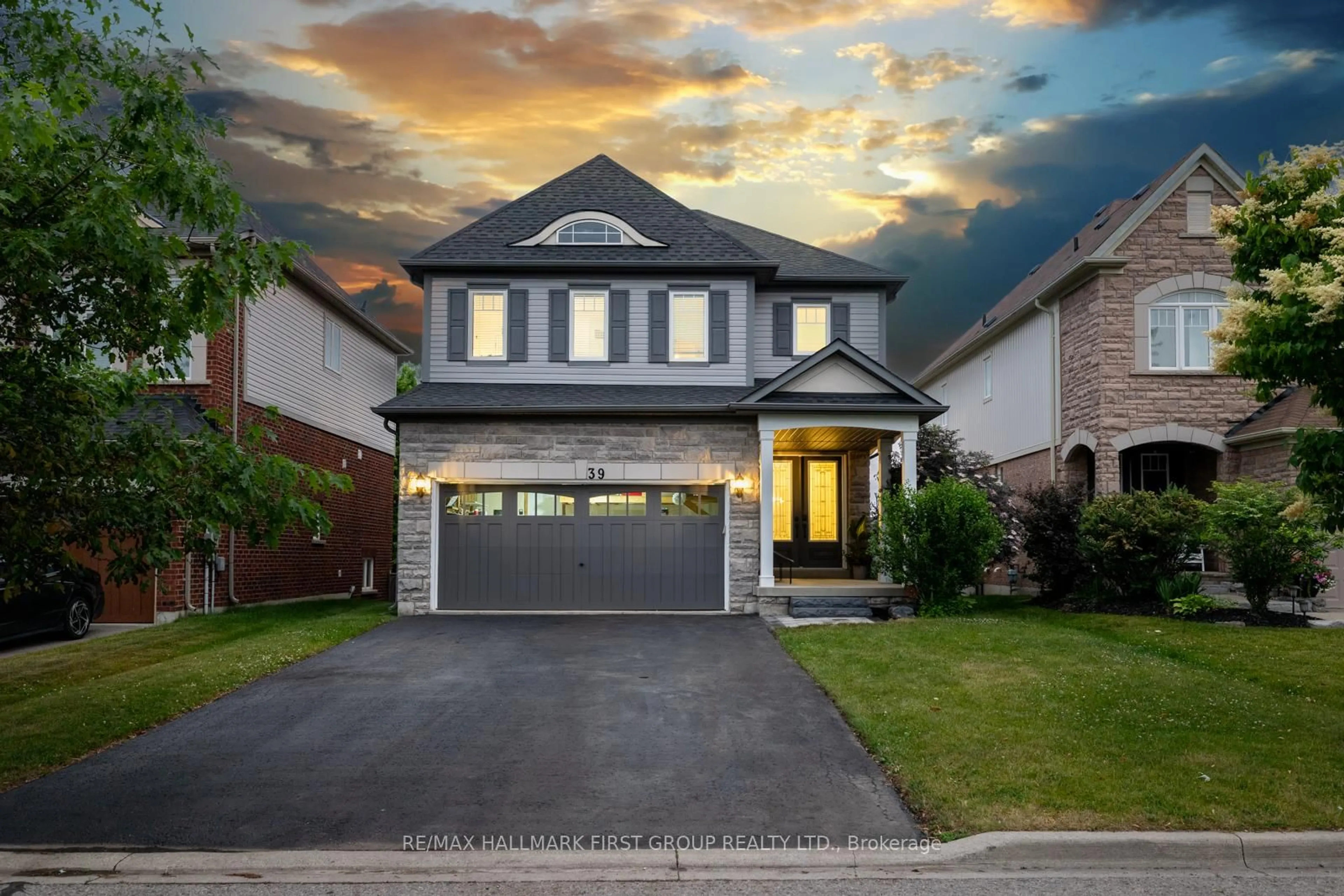 Home with brick exterior material, street for 39 Baxter St, Clarington Ontario L1C 5P9