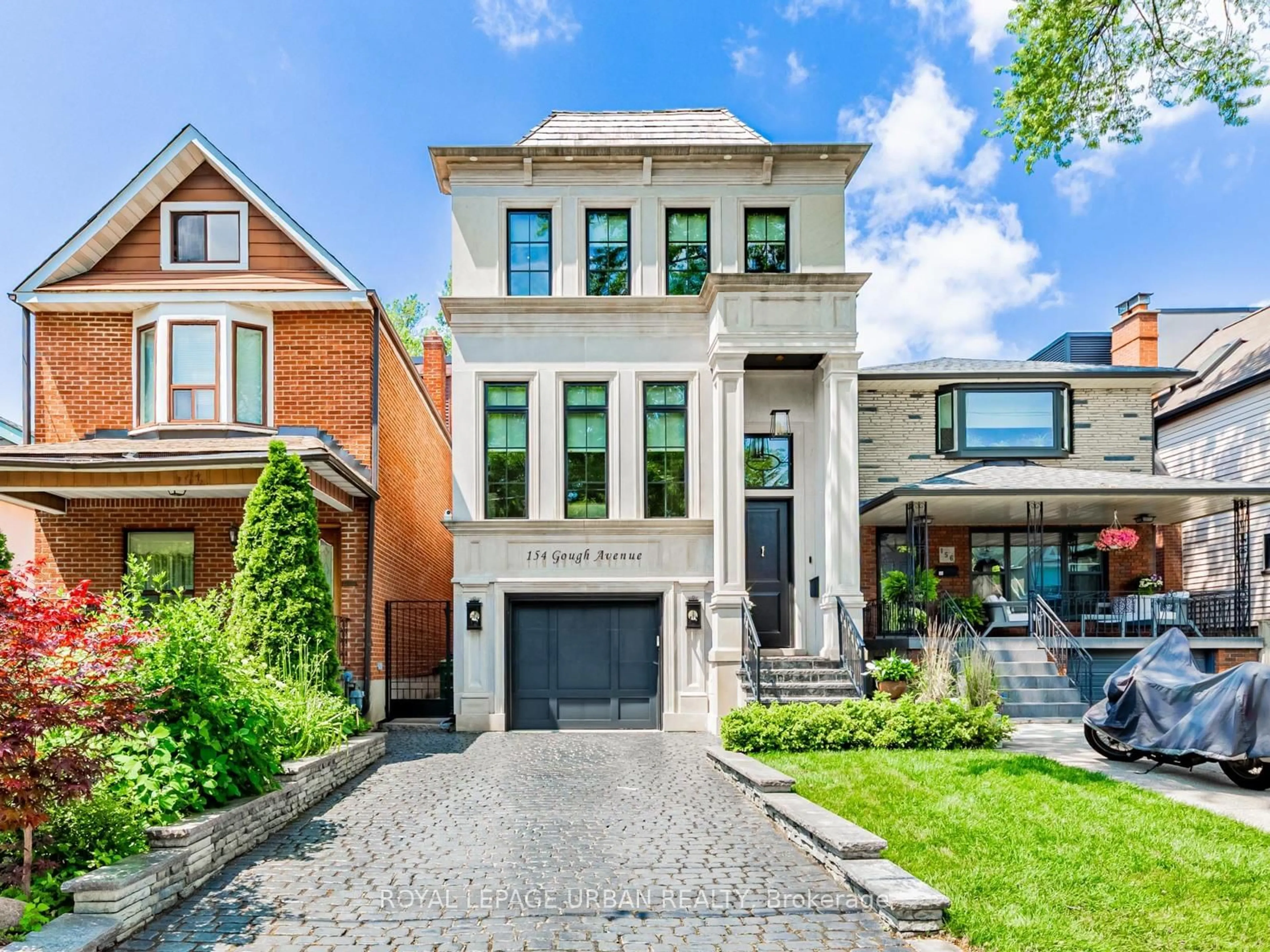 Home with brick exterior material, street for 154 Gough Ave, Toronto Ontario M4K 3P1