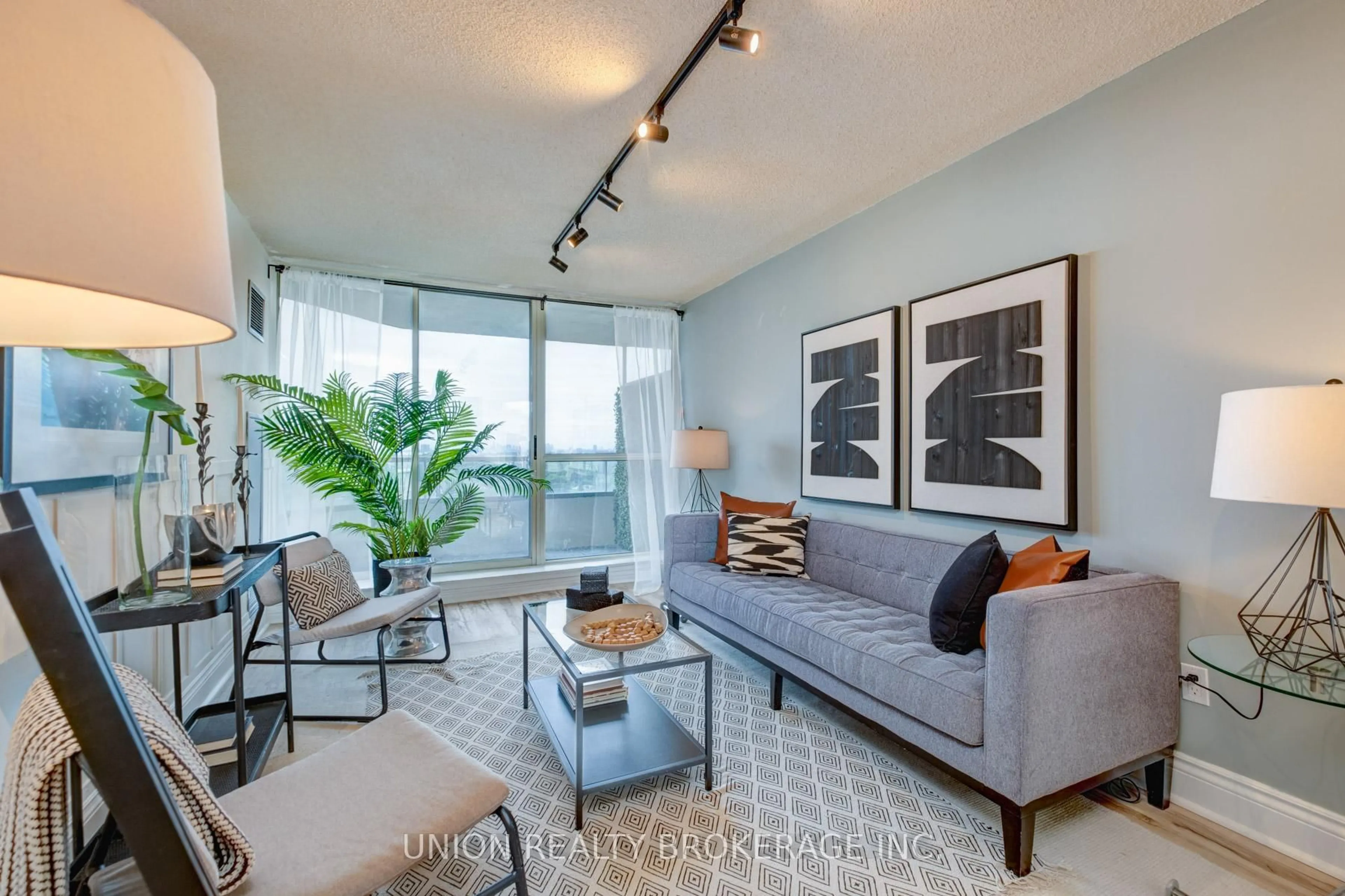 Living room with furniture, unknown for 5 Greystone walk Dr #1216, Toronto Ontario M1K 5J5
