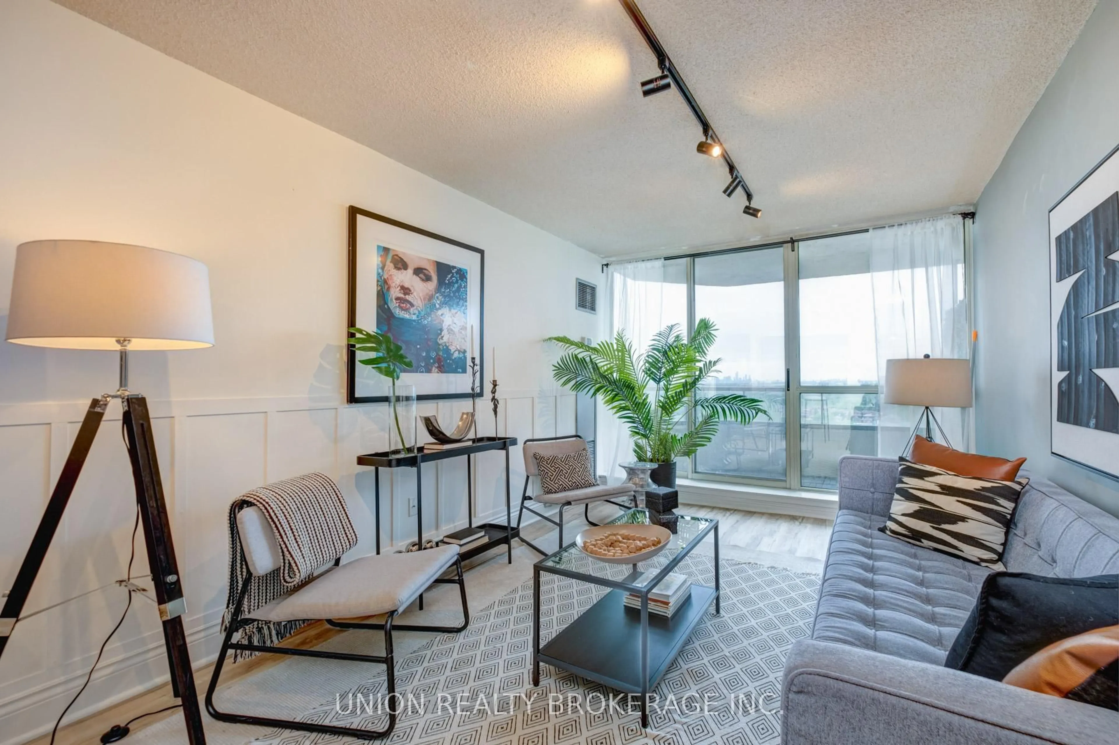 Living room with furniture, unknown for 5 Greystone walk Dr #1216, Toronto Ontario M1K 5J5