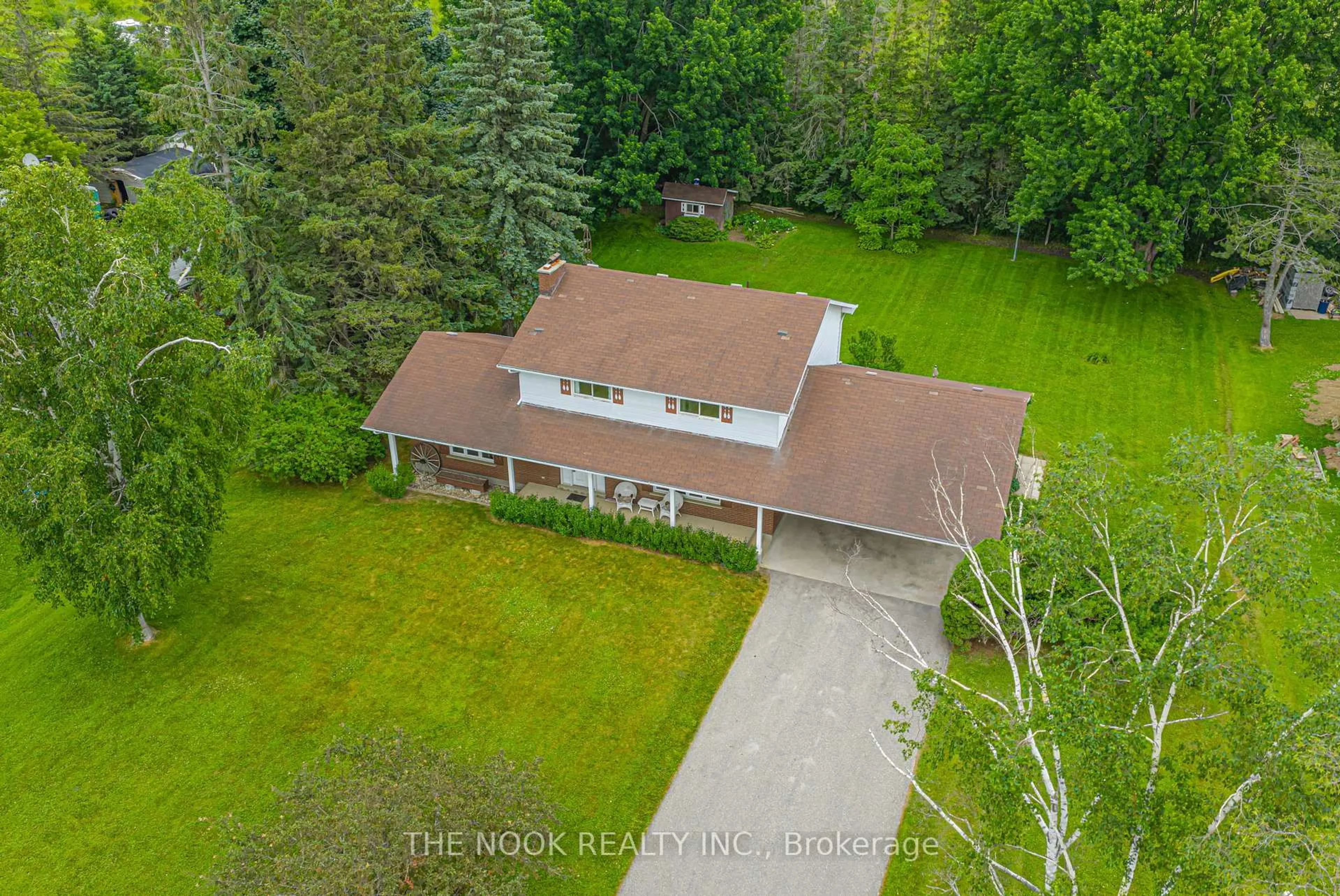 A pic from outside/outdoor area/front of a property/back of a property/a pic from drone, unknown for 2123 Trulls Rd, Clarington Ontario L1E 2N2