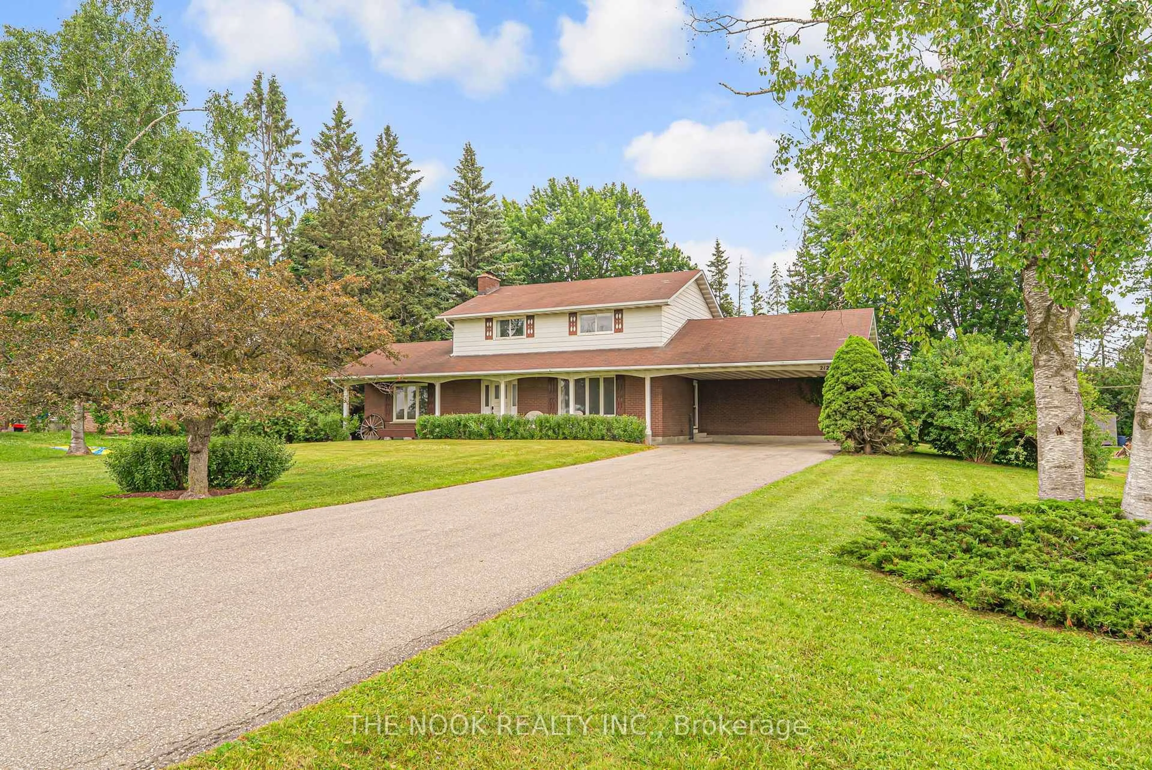 A pic from outside/outdoor area/front of a property/back of a property/a pic from drone, street for 2123 Trulls Rd, Clarington Ontario L1E 2N2