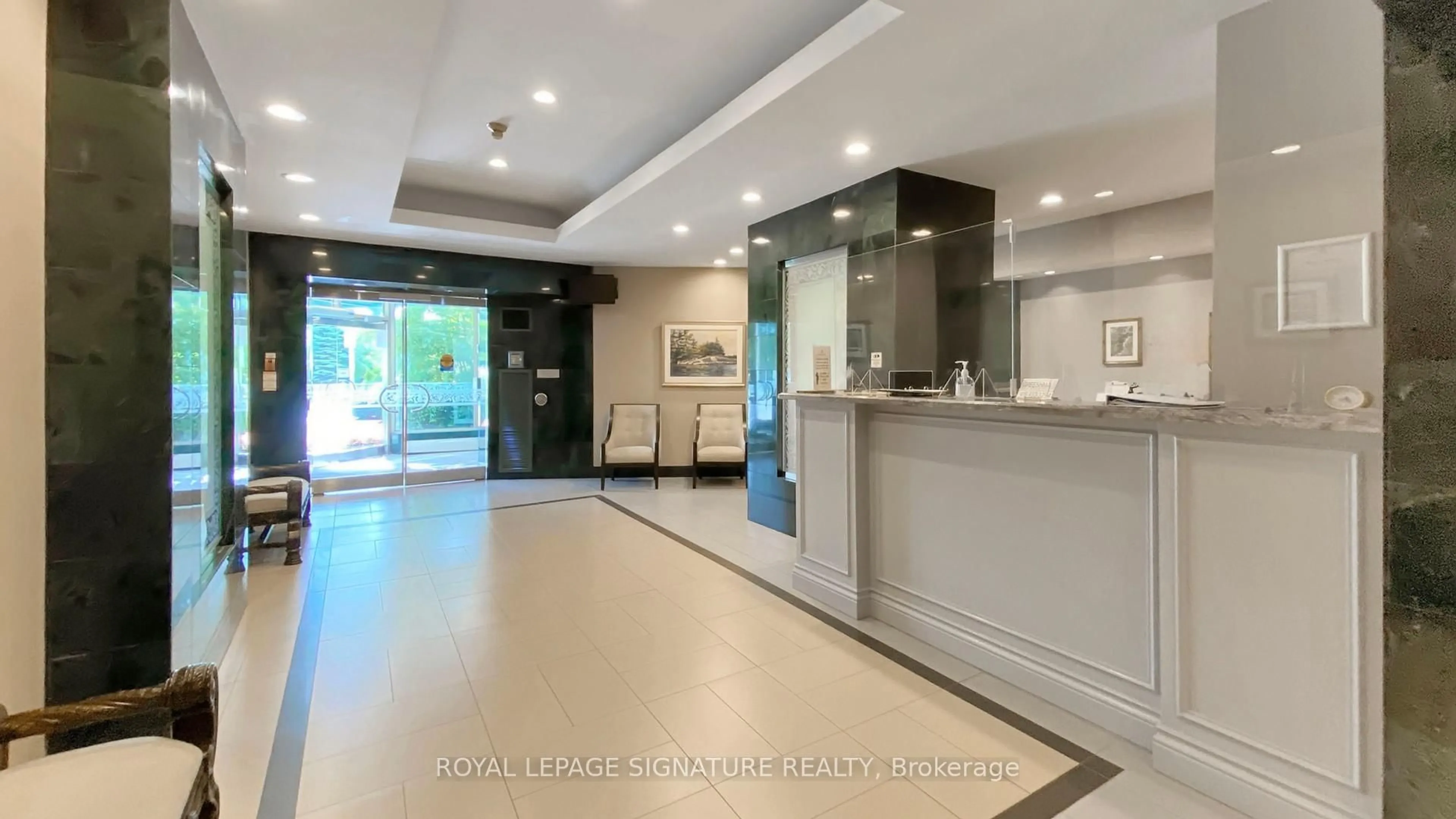 Lobby for 175 Bamburgh Circ #1418, Toronto Ontario M1W 3X8