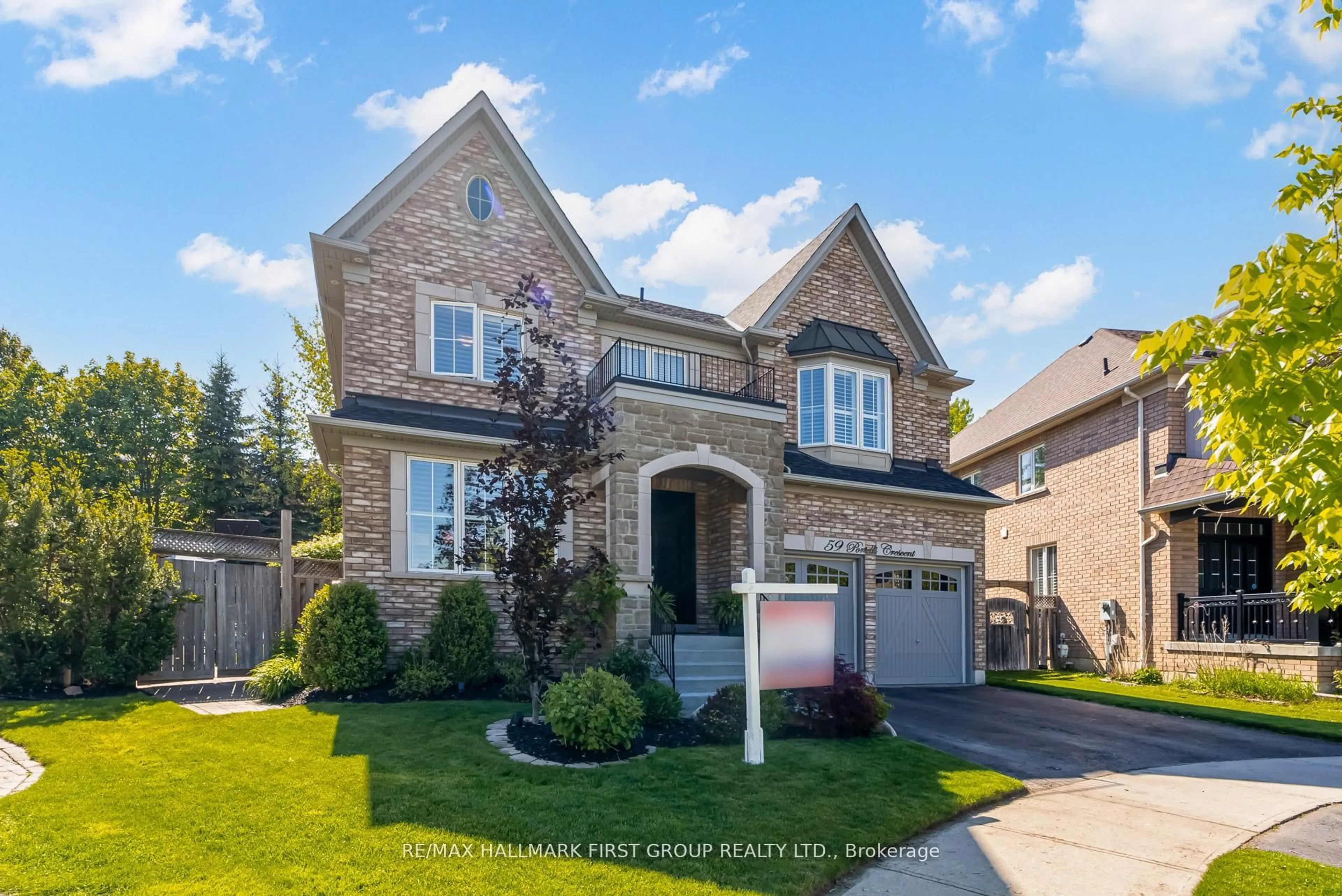 Home with brick exterior material, street for 59 Portelli Cres, Ajax Ontario L1Z 0C4