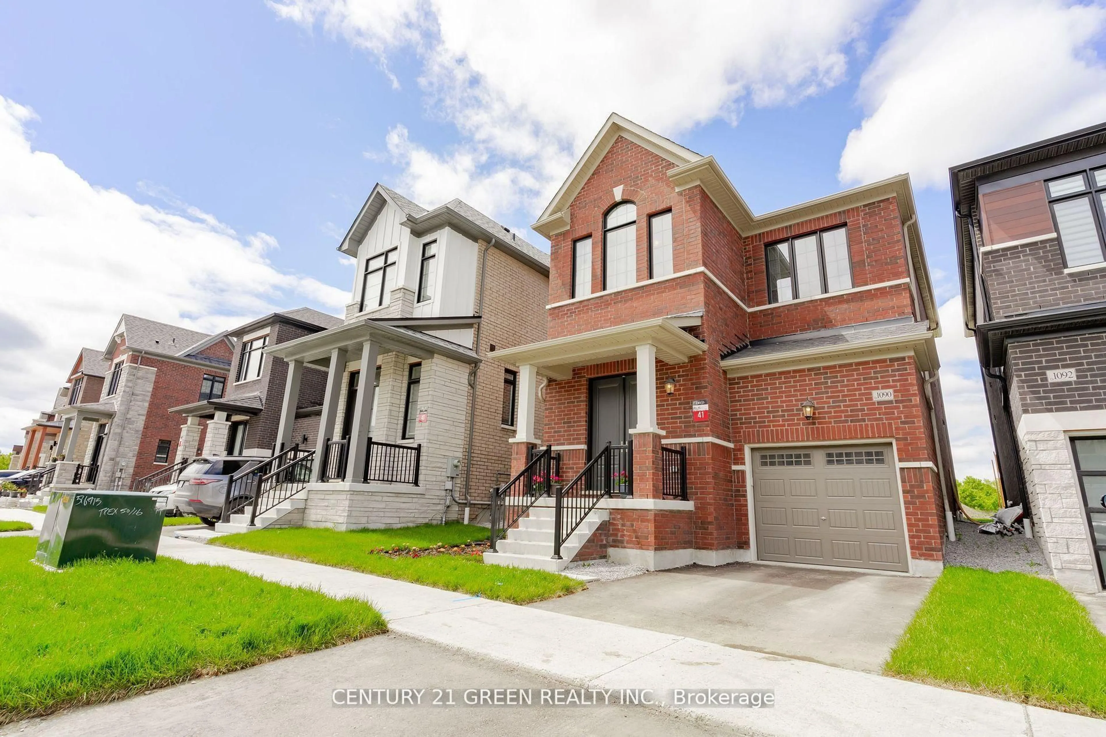 Home with brick exterior material, street for 1090 Pisces Tr, Pickering Ontario L1X 0P8