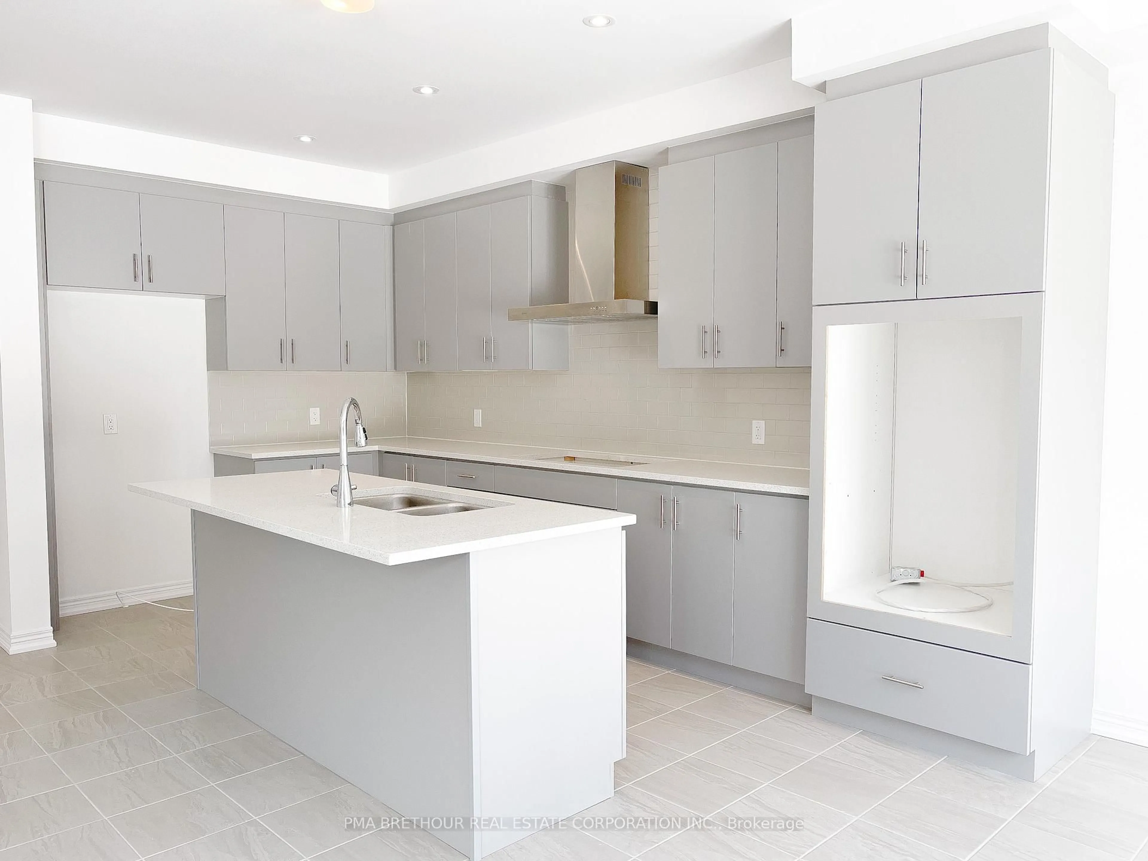 Open concept kitchen, ceramic/tile floor for 2077 Chris Mason St, Oshawa Ontario L1L 0S5
