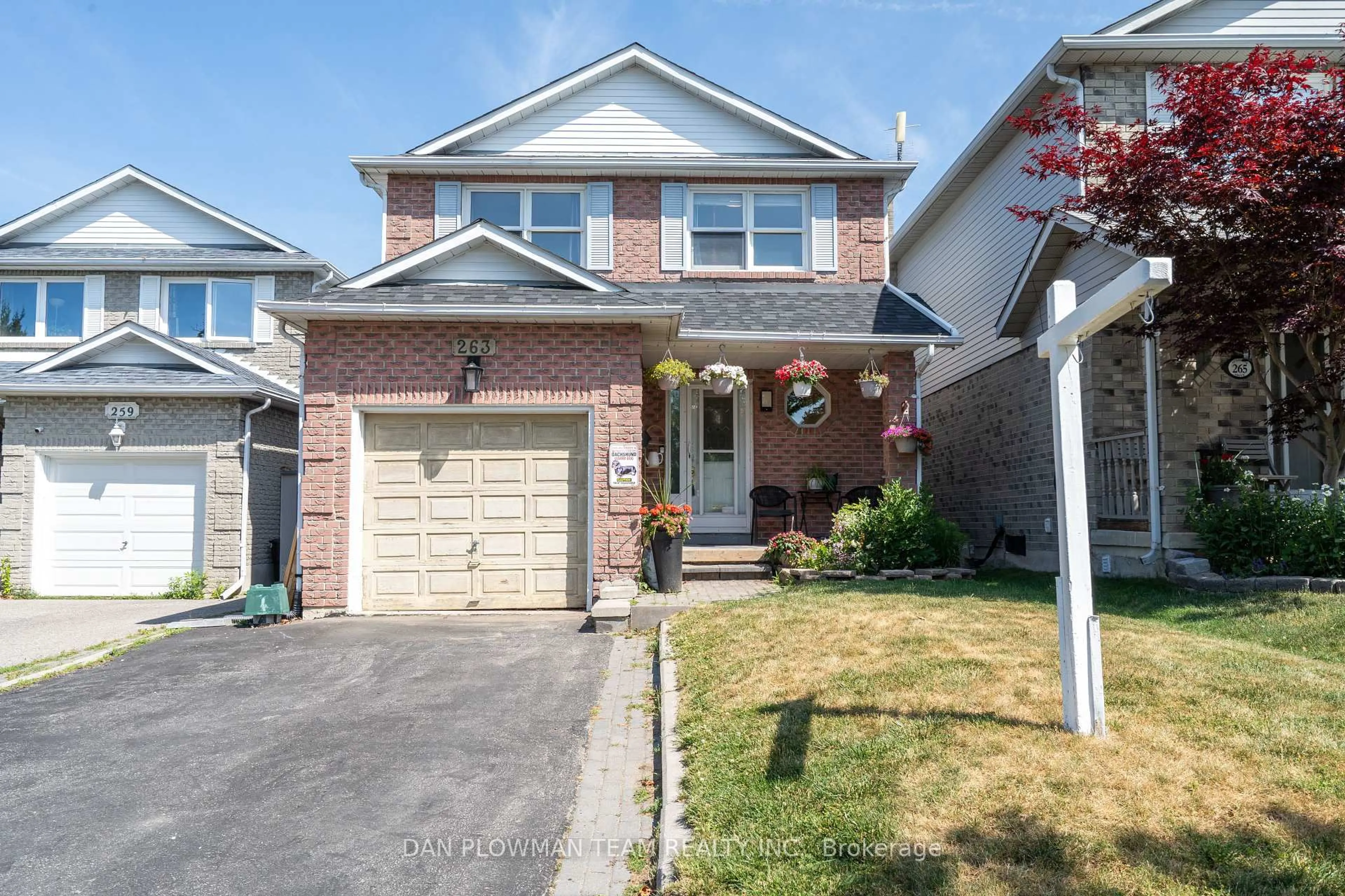 Home with brick exterior material, street for 263 Overbank Dr, Oshawa Ontario L1J 7X1